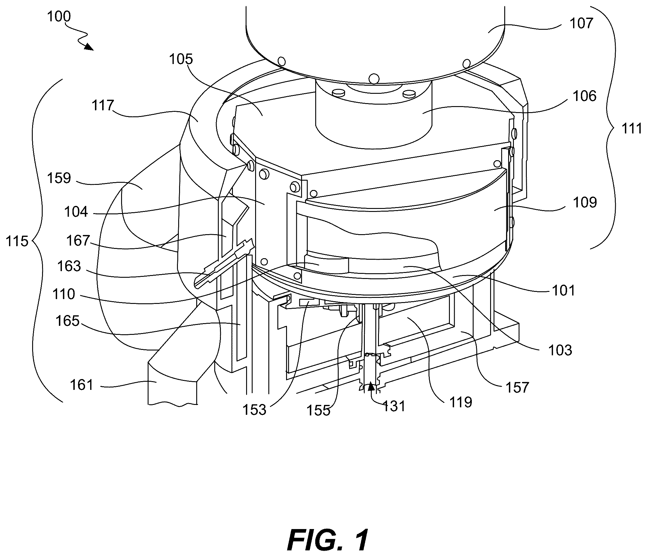 Patent US12157950 — Lipseals and contact elements for semiconductor electroplating apparatuses — Figure 1
