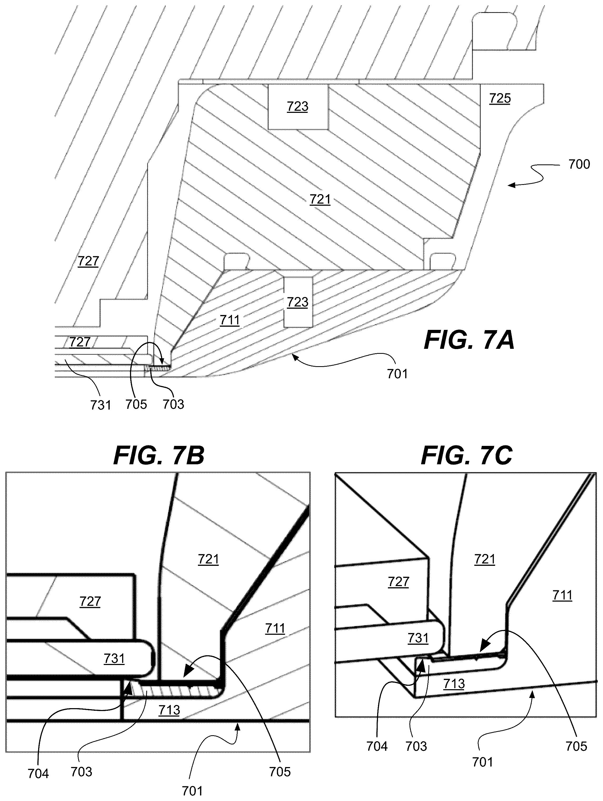 Patent US12157950 Figure 7 – Lipseals and contact elements for semiconductor electroplating apparatuses