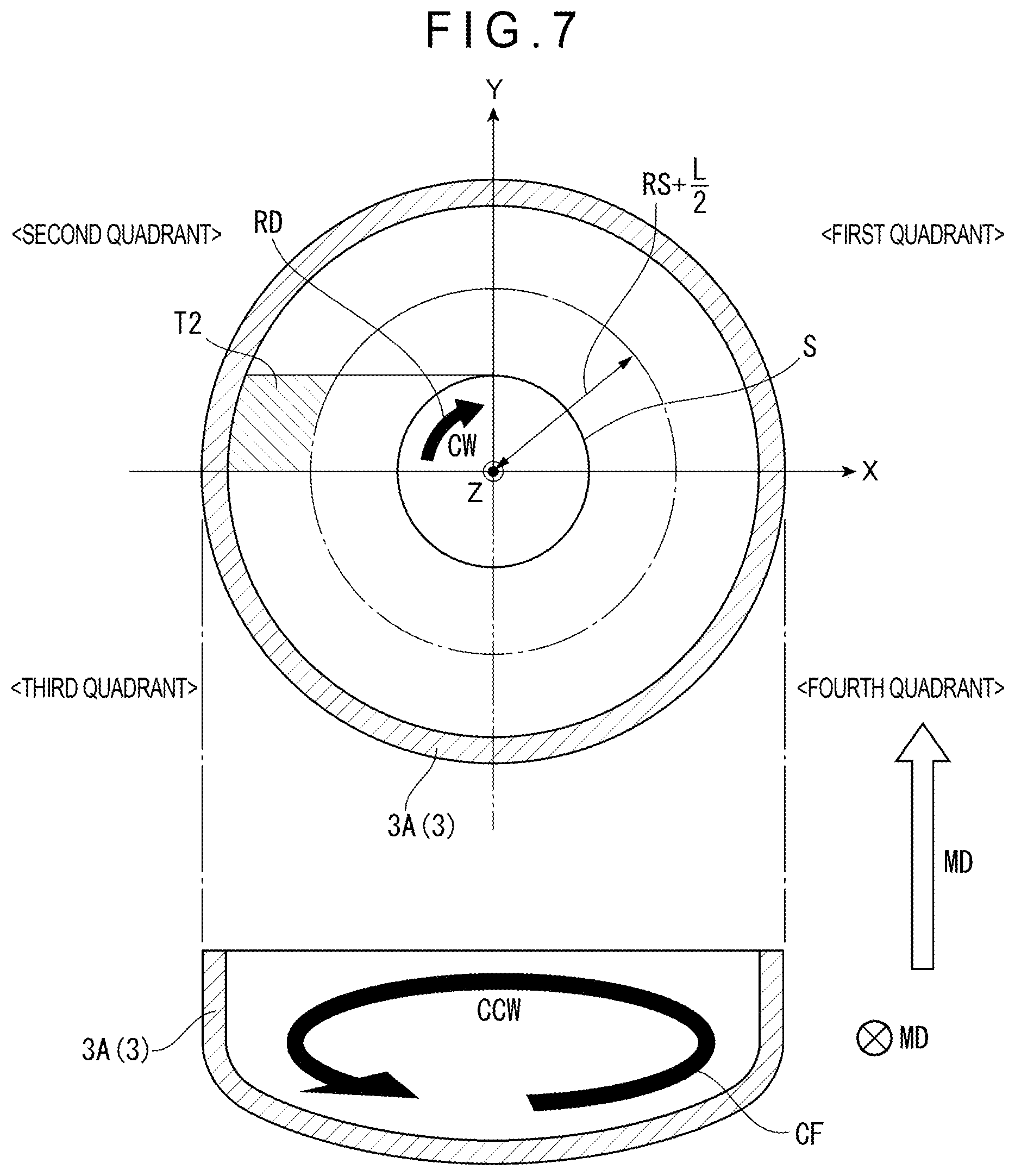 Patent US12157953 Figure 7 – Inhibiting dripped granular dopant from adhering to a growing silicon single crystal before the dopant melts