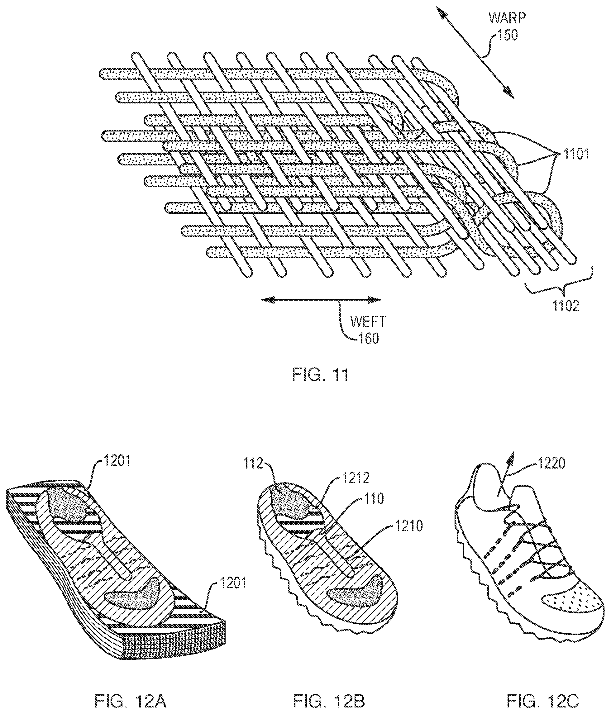 Patent US12157960 Figure 8 – Fully-formed volumetrically woven article