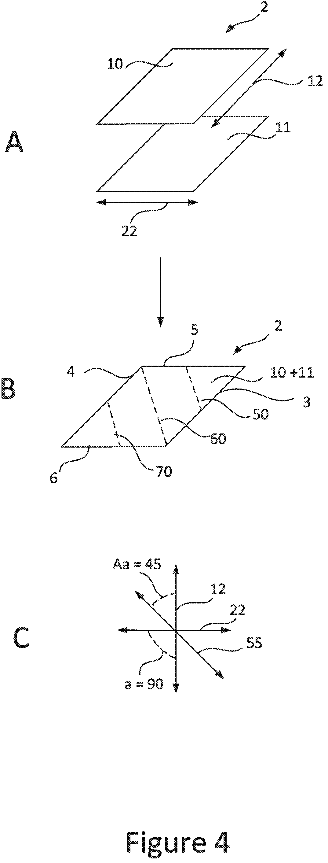 Patent US12157961 Figure 4 – Fabric comprising binding agent threads