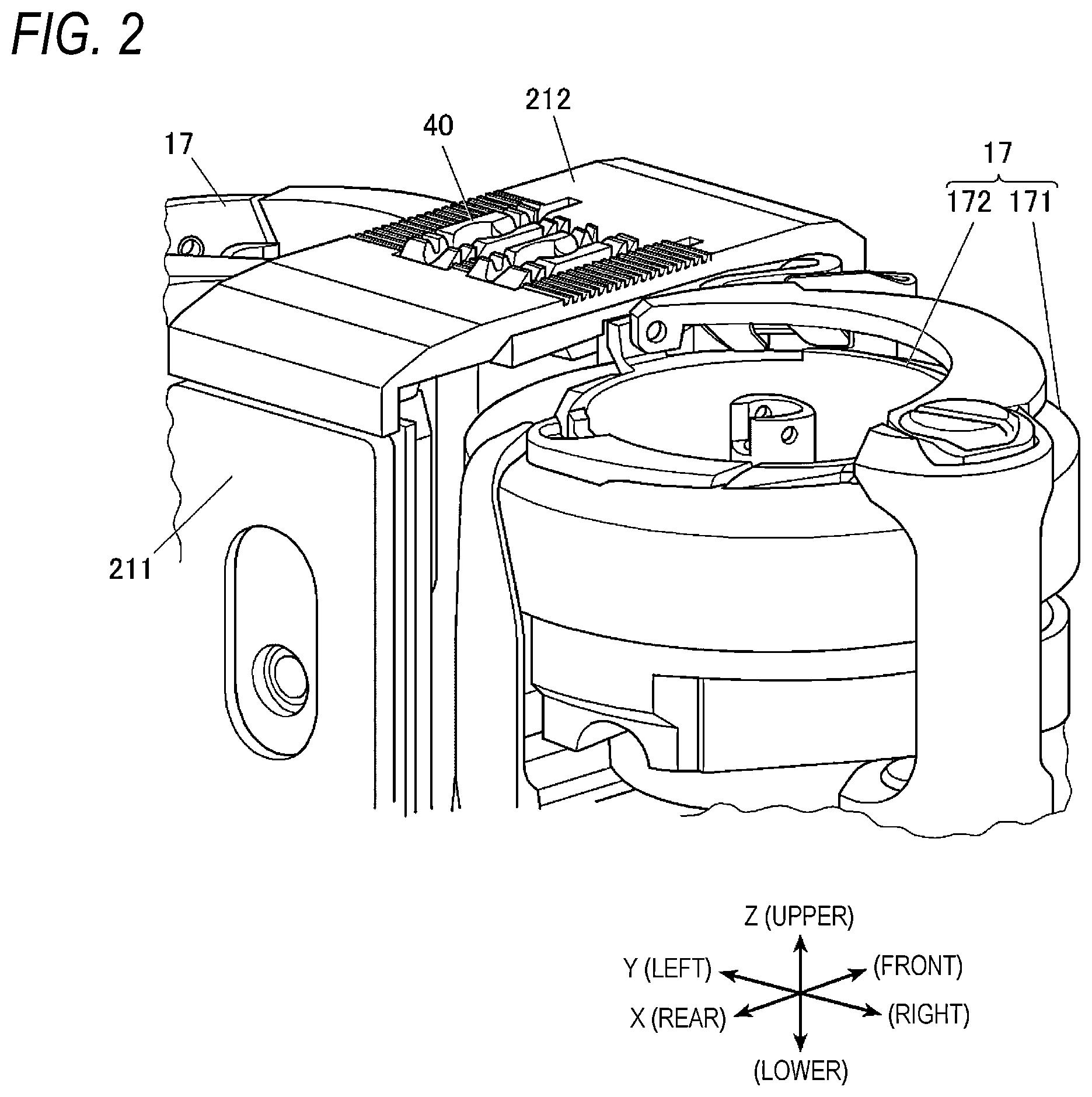 Patent US12157962 Figure 2 – Sewing machine
