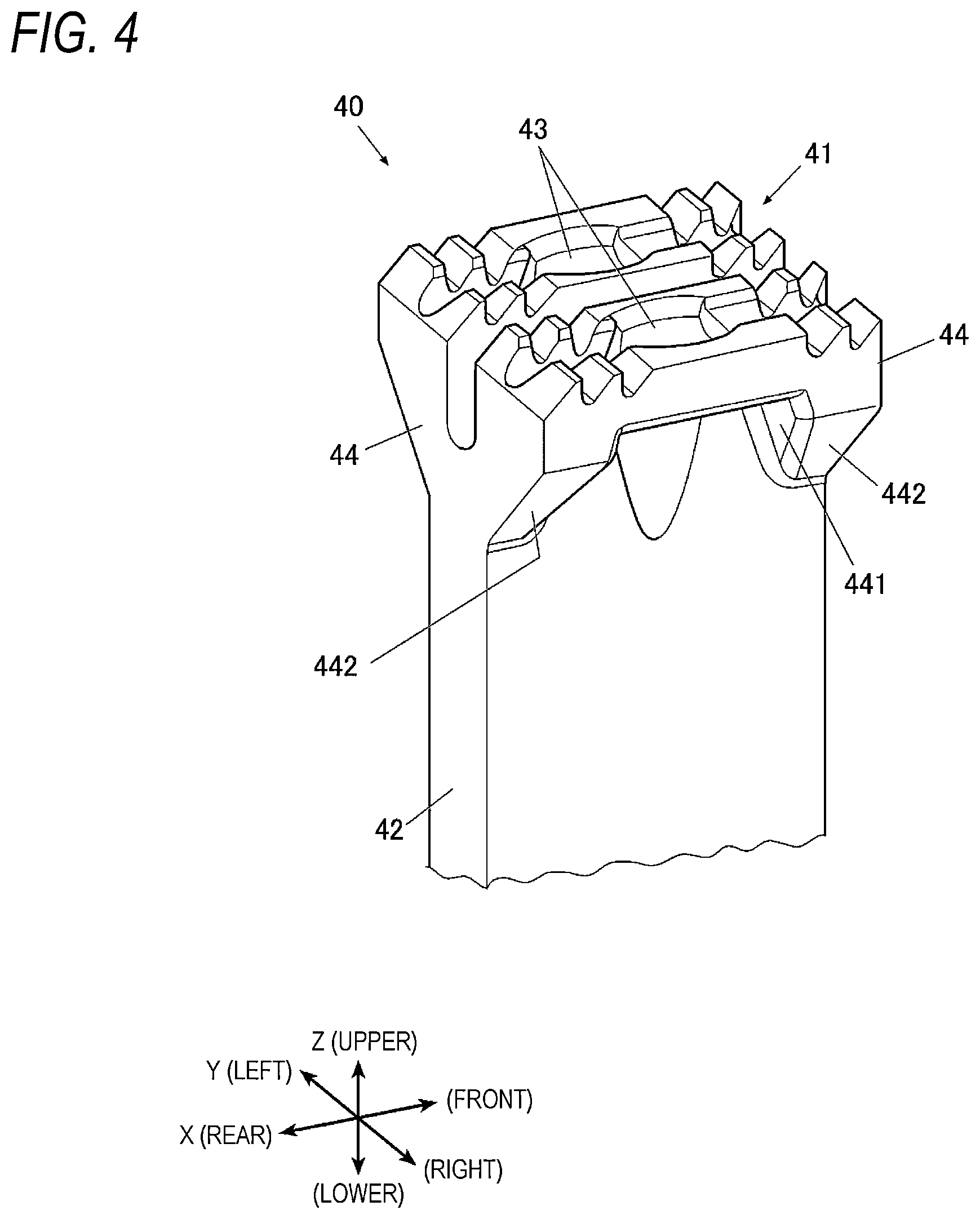 Patent US12157962 Figure 4 – Sewing machine