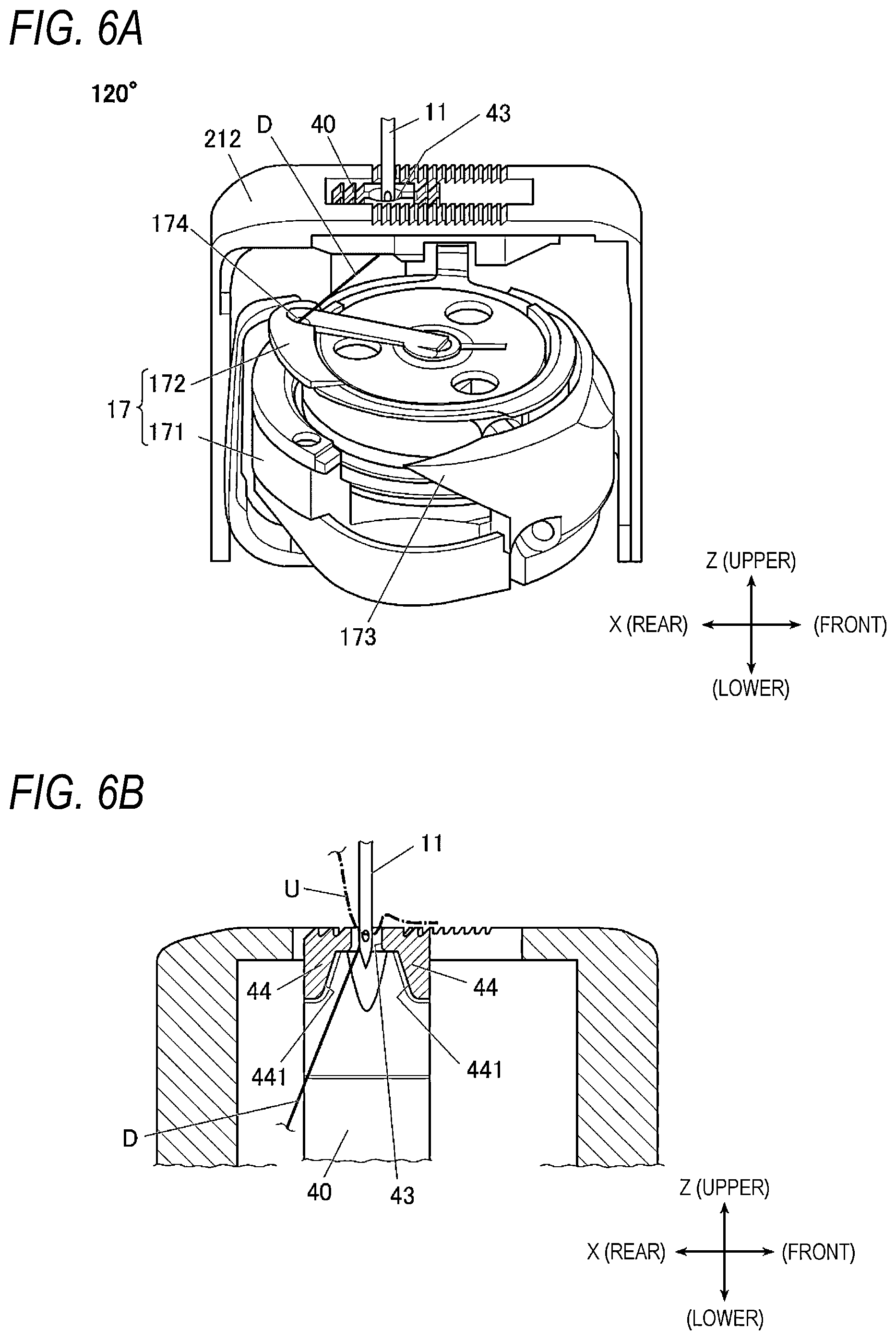 Patent US12157962 Figure 6 – Sewing machine