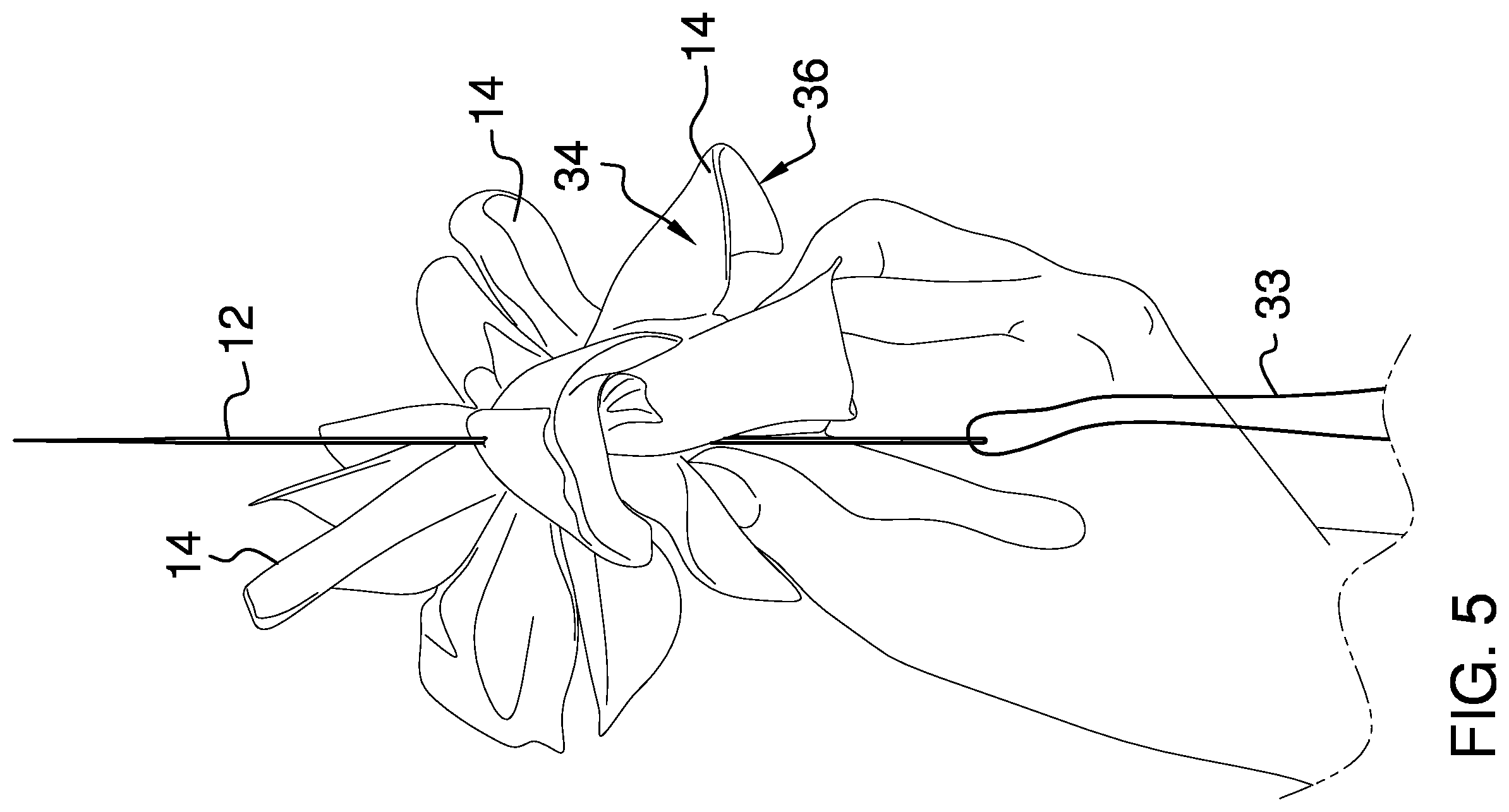 Patent US12157963 Figure 4 – Floral sewing needle assembly