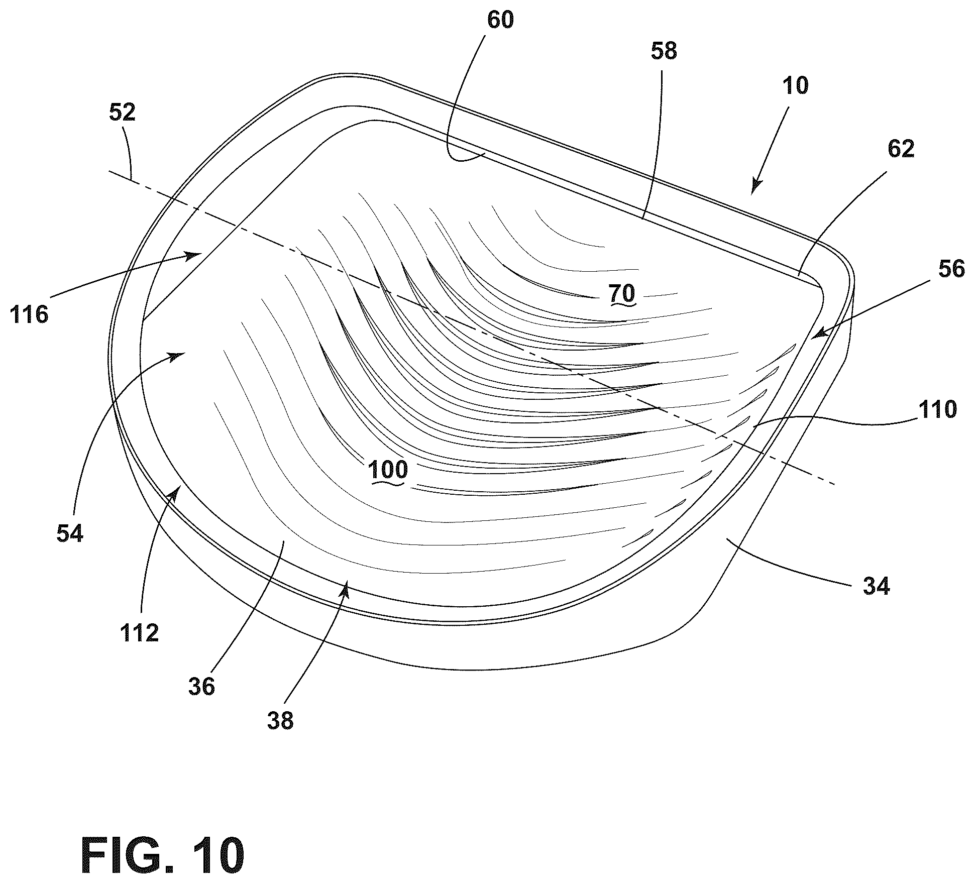Patent US12157964 Figure 10 – Detachable pretreat sink for laundry appliance having an operable washboard
