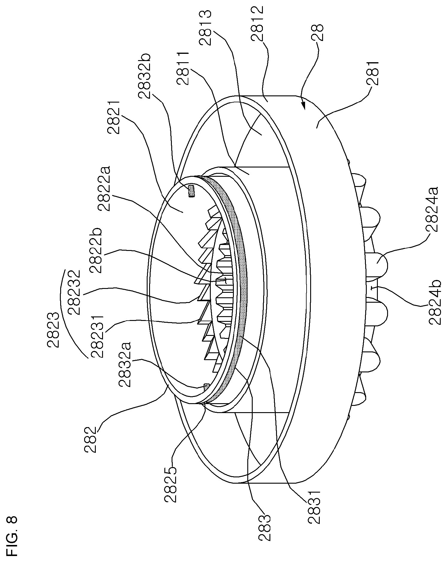 Patent US12157966 Figure 7 – Washing machine and control method thereof