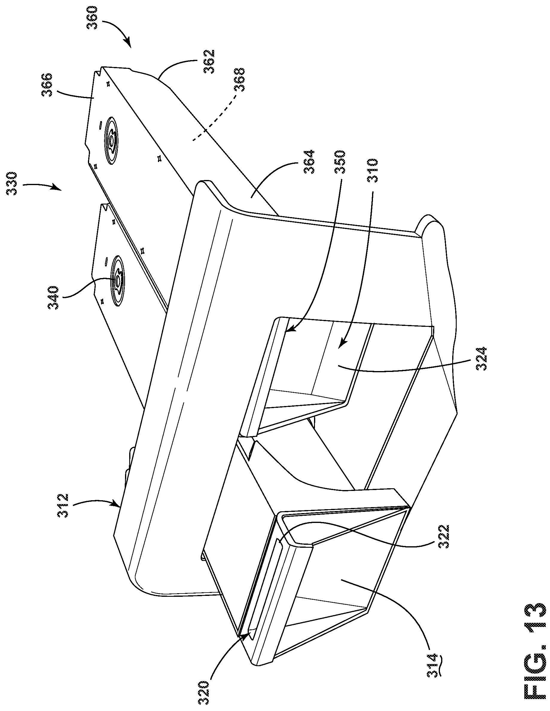 Patent US12157967 Figure 11 – Chemistry dispensing system for a laundry appliance having removable chemistry cartridges