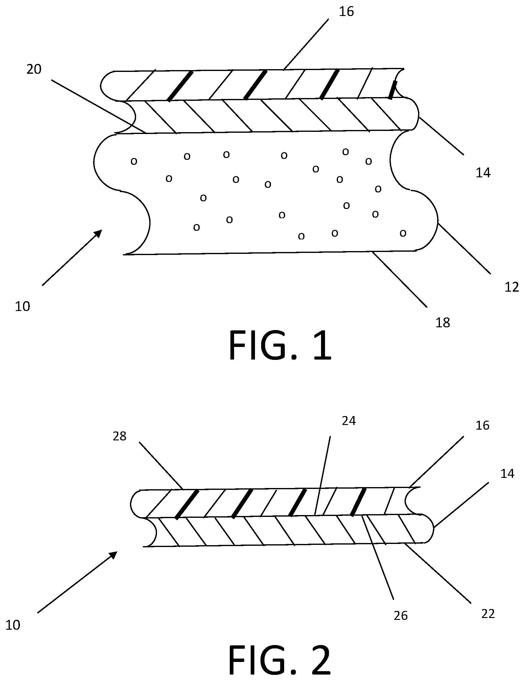 Patent US12157977 Figure 1 – Water resistant paper and solution for producing same and building structure employing same