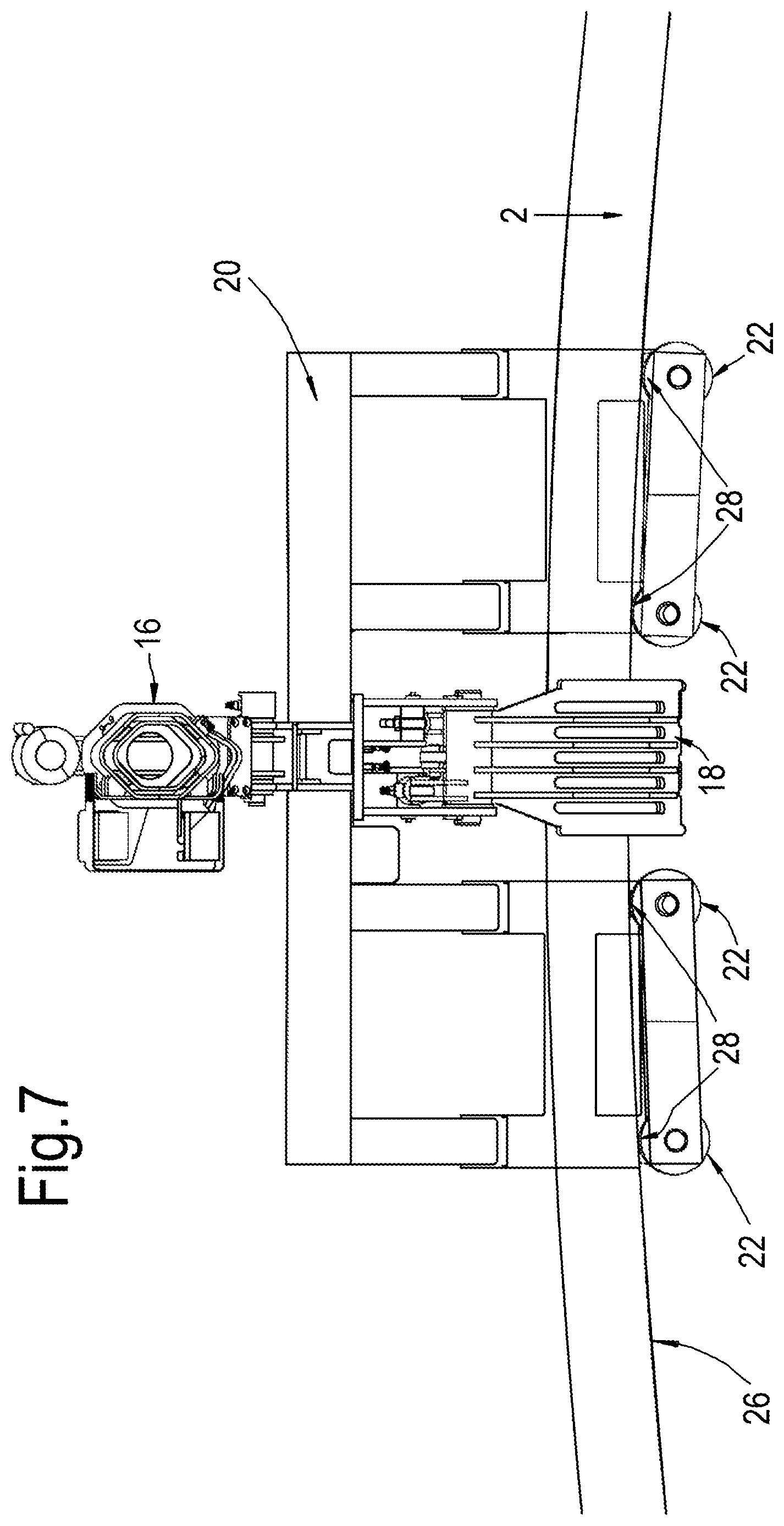 Patent US12157986 Figure 7 – Apparatus and method for inserting an elongate object into a trench