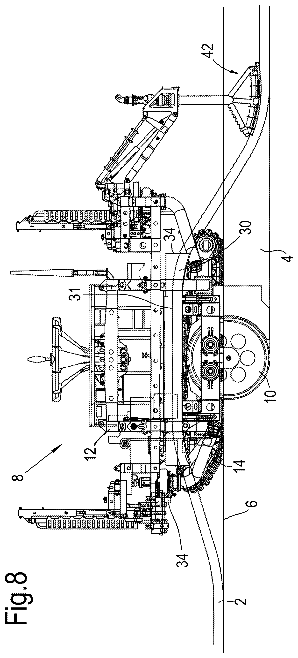 Patent US12157986 Figure 8 – Apparatus and method for inserting an elongate object into a trench