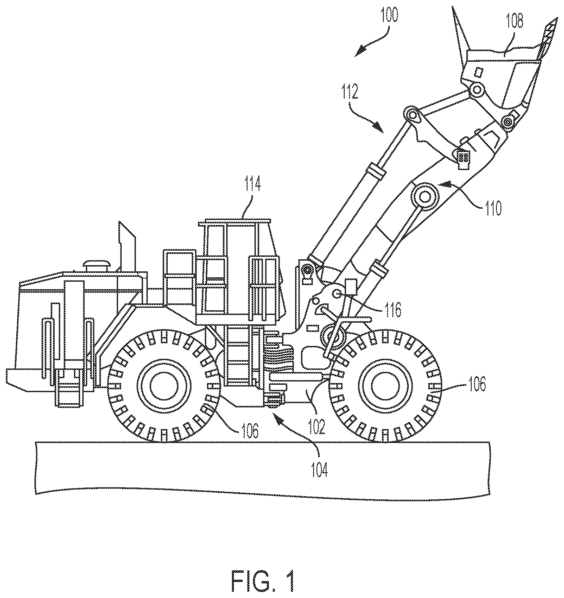 Patent US12157989 — Electric powertrain with rimpull torque limit protection — Figure 1