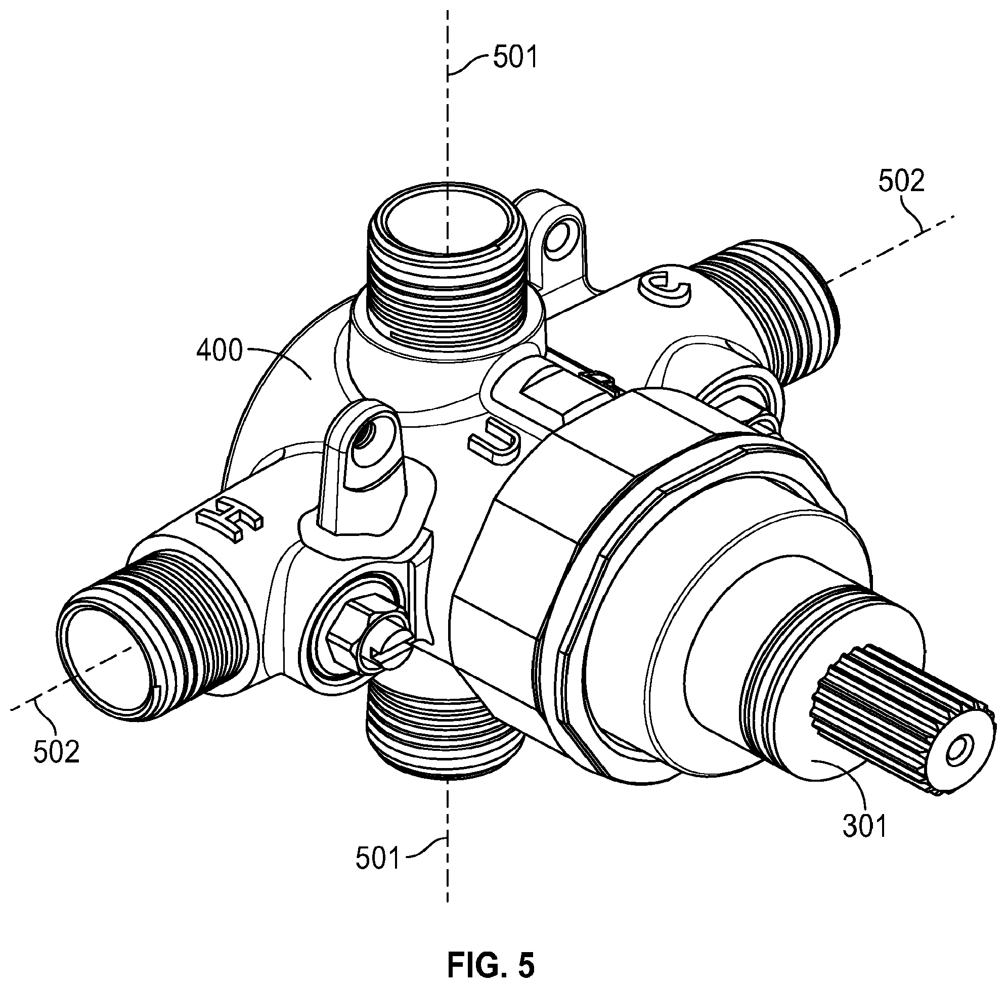 Patent US12157992 Figure 8 – Universal rough-in valve and manifold
