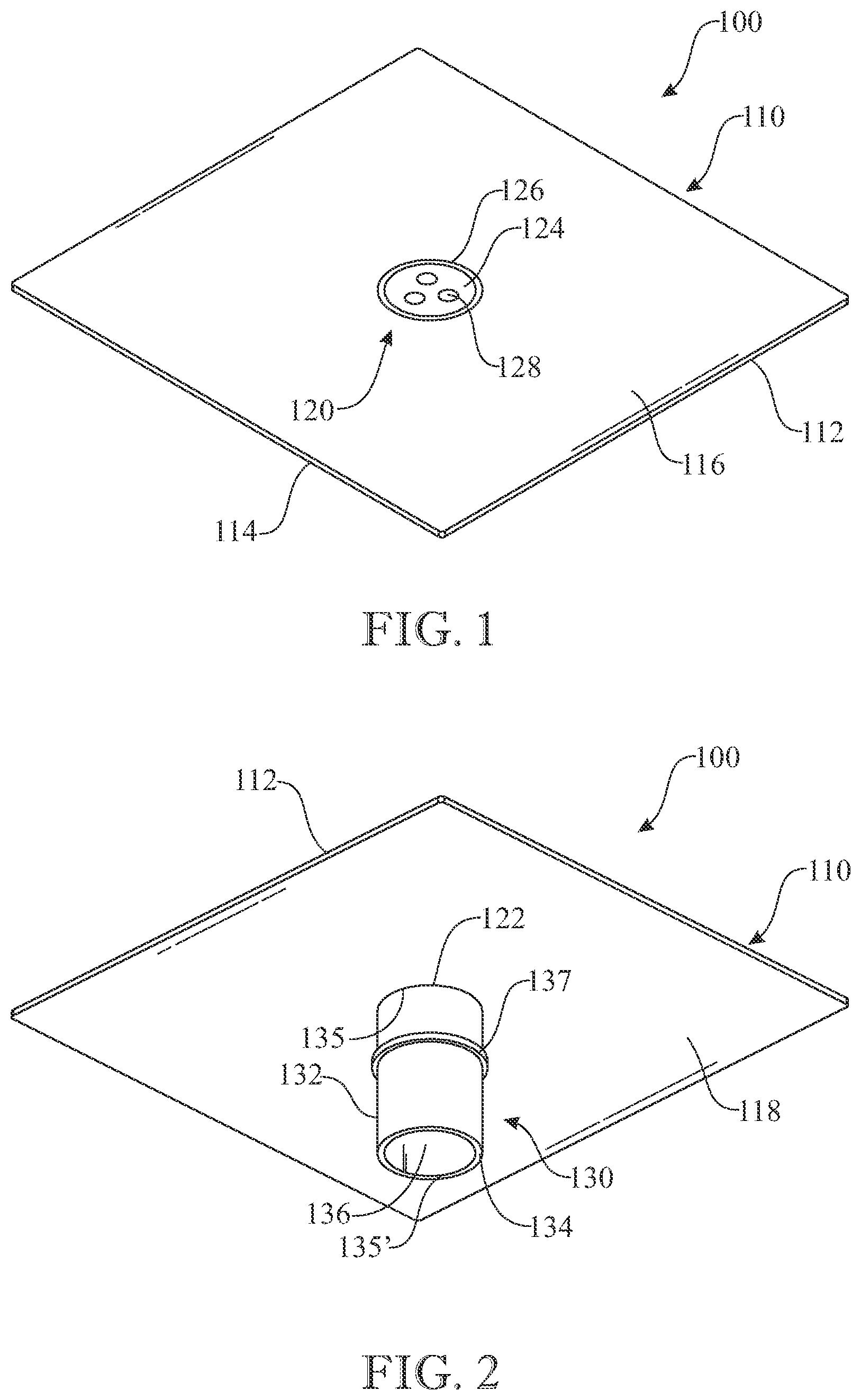 Patent US12157994 Figure 1 – Dissolvable urinal splash guard
