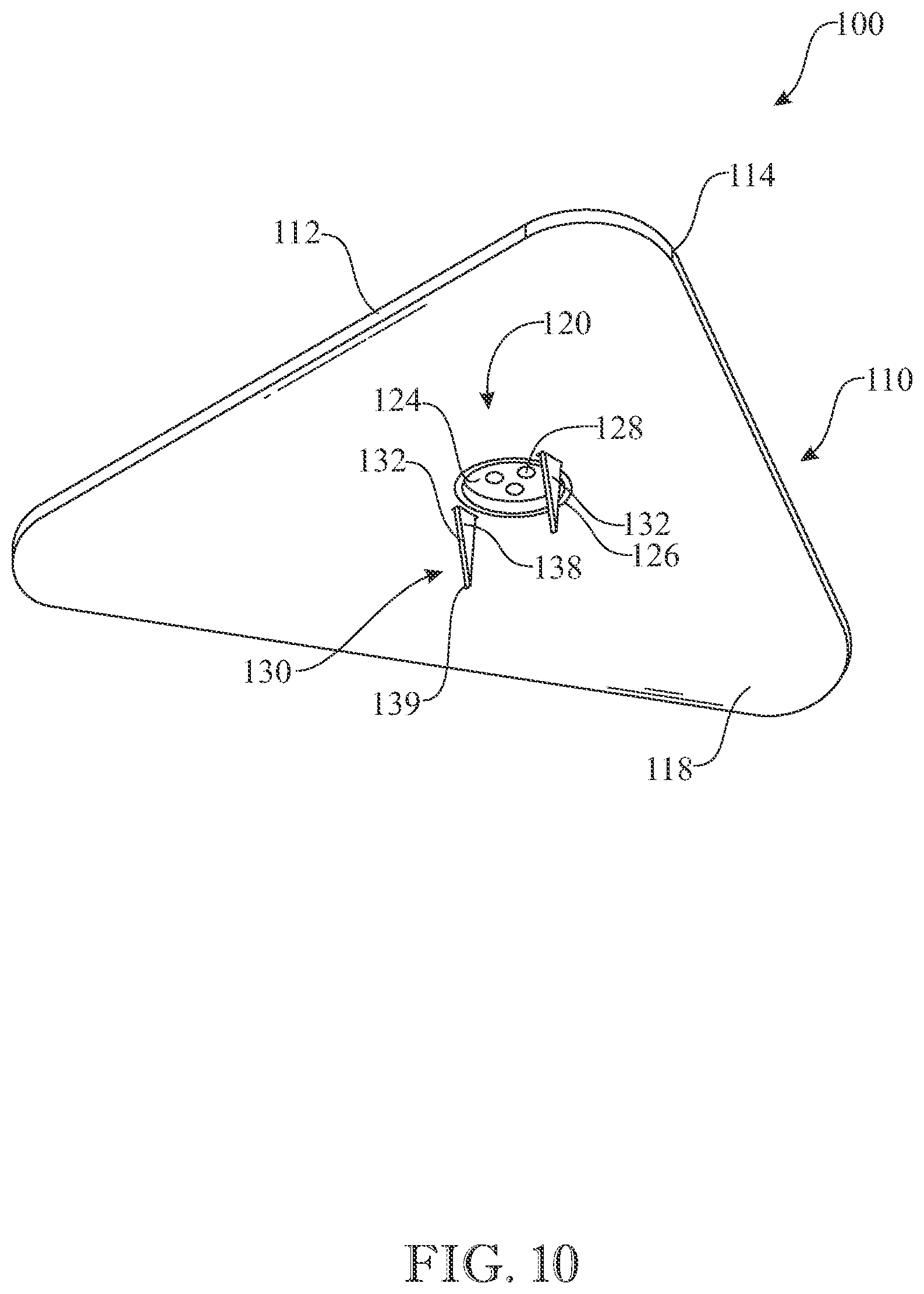 Patent US12157994 Figure 8 – Dissolvable urinal splash guard