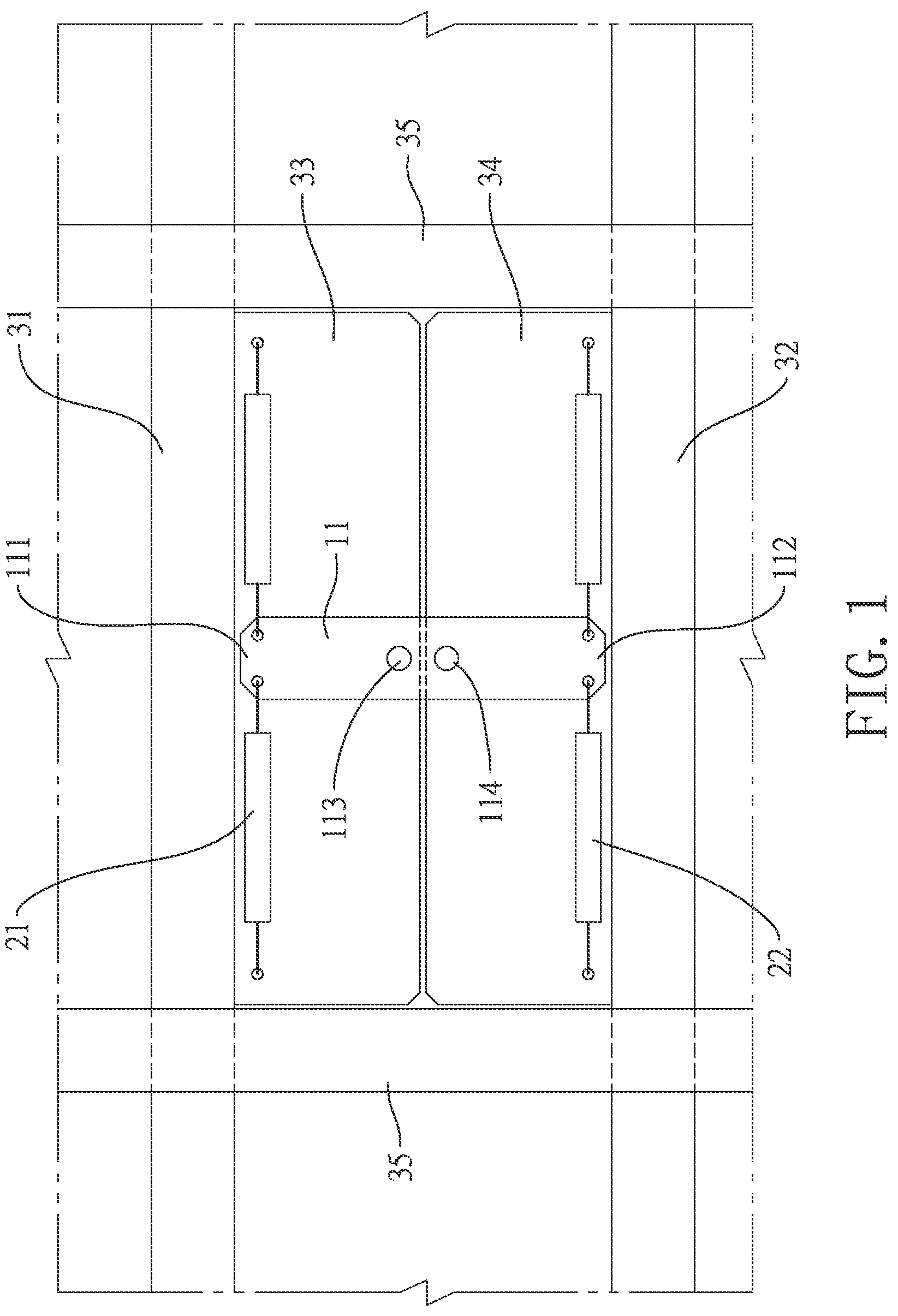 Patent US12157997 Figure 1 – Shock absorbing equipment having shear-wall-like mechanism with enhanced damping force for a building and shock absorbing system with the same
