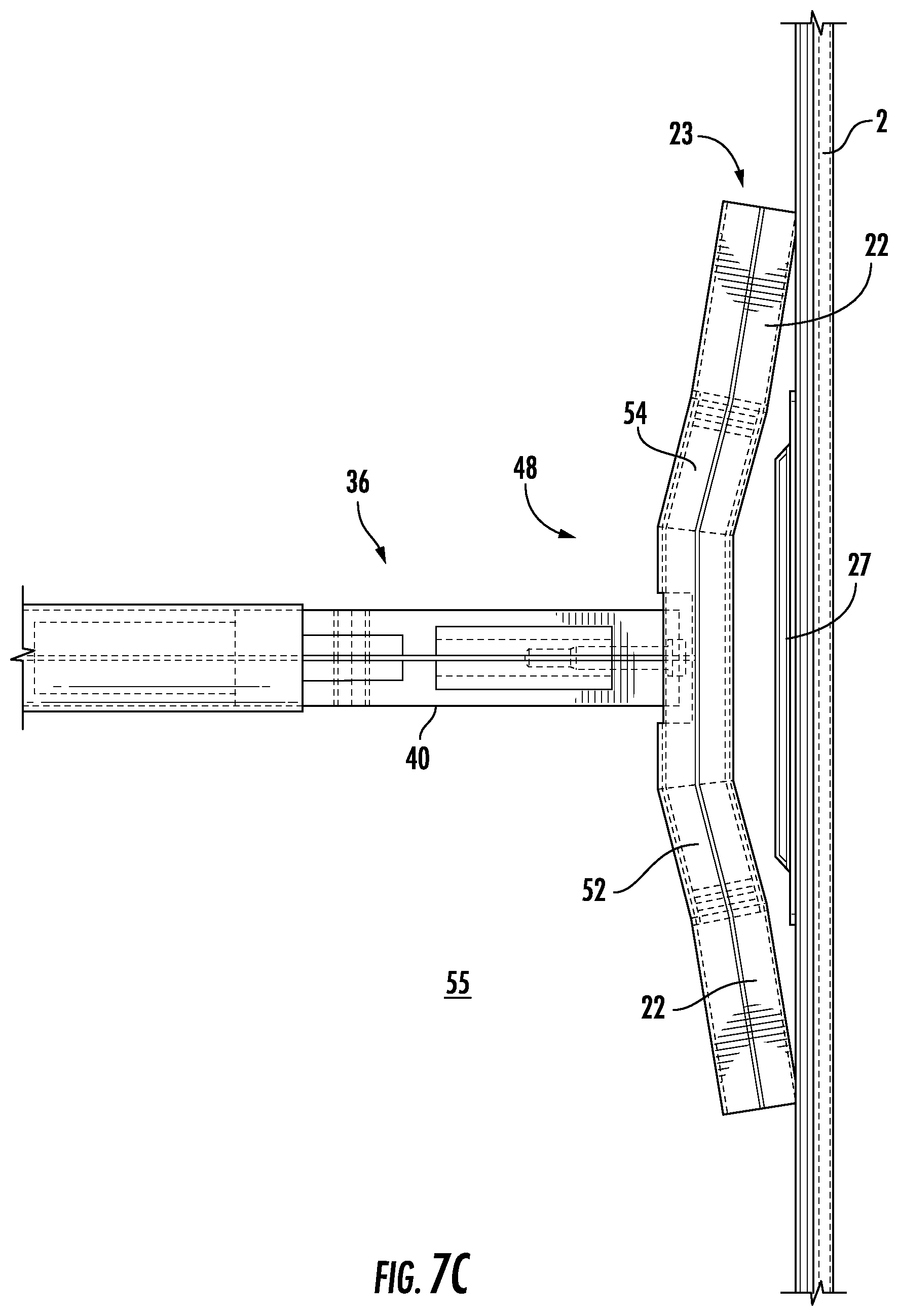 Patent US12157998 Figure 10 – Space divider system for indoor facilities