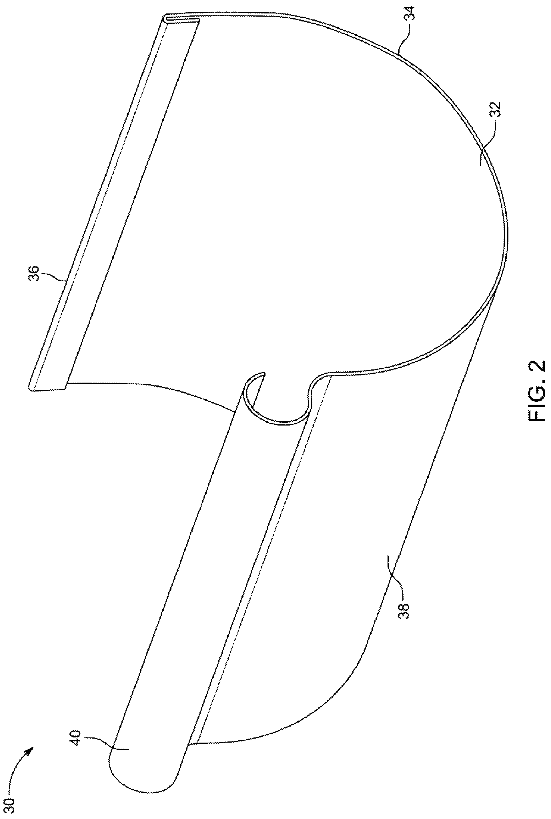 Patent US12158003 Figure 2 – Systems and methods for modular platform for gutter guard systems with interchangeable components