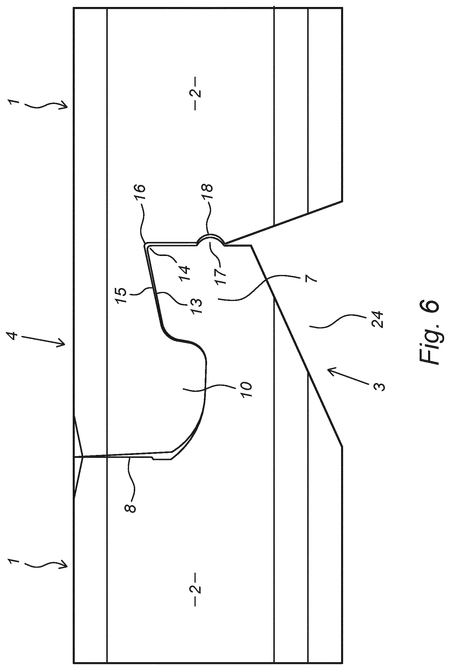 Patent US12158010 Figure 3 – Panel, in particular a floor panel or a wall panel