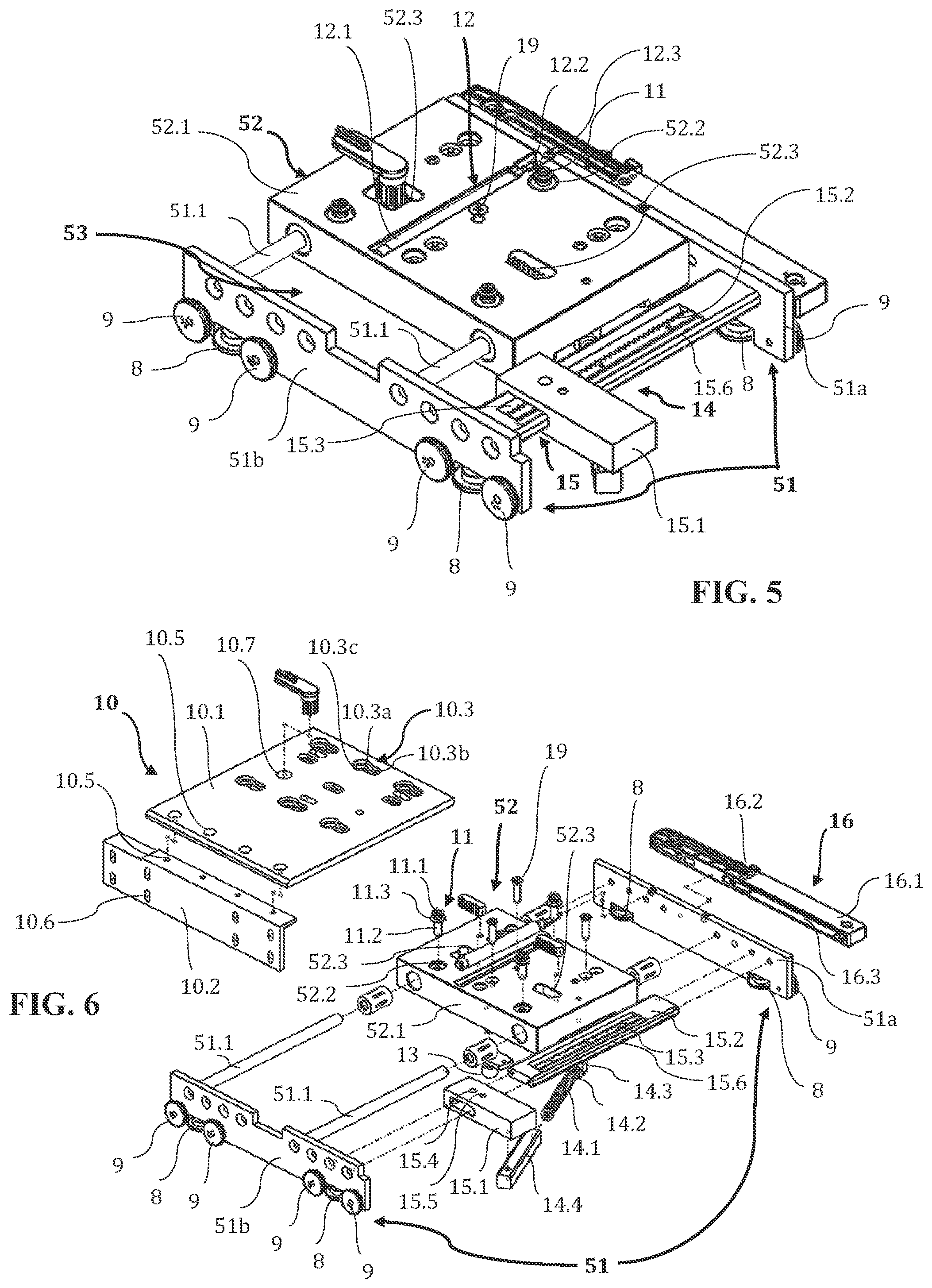 Patent US12158031 Figure 3 – Device for a sliding door