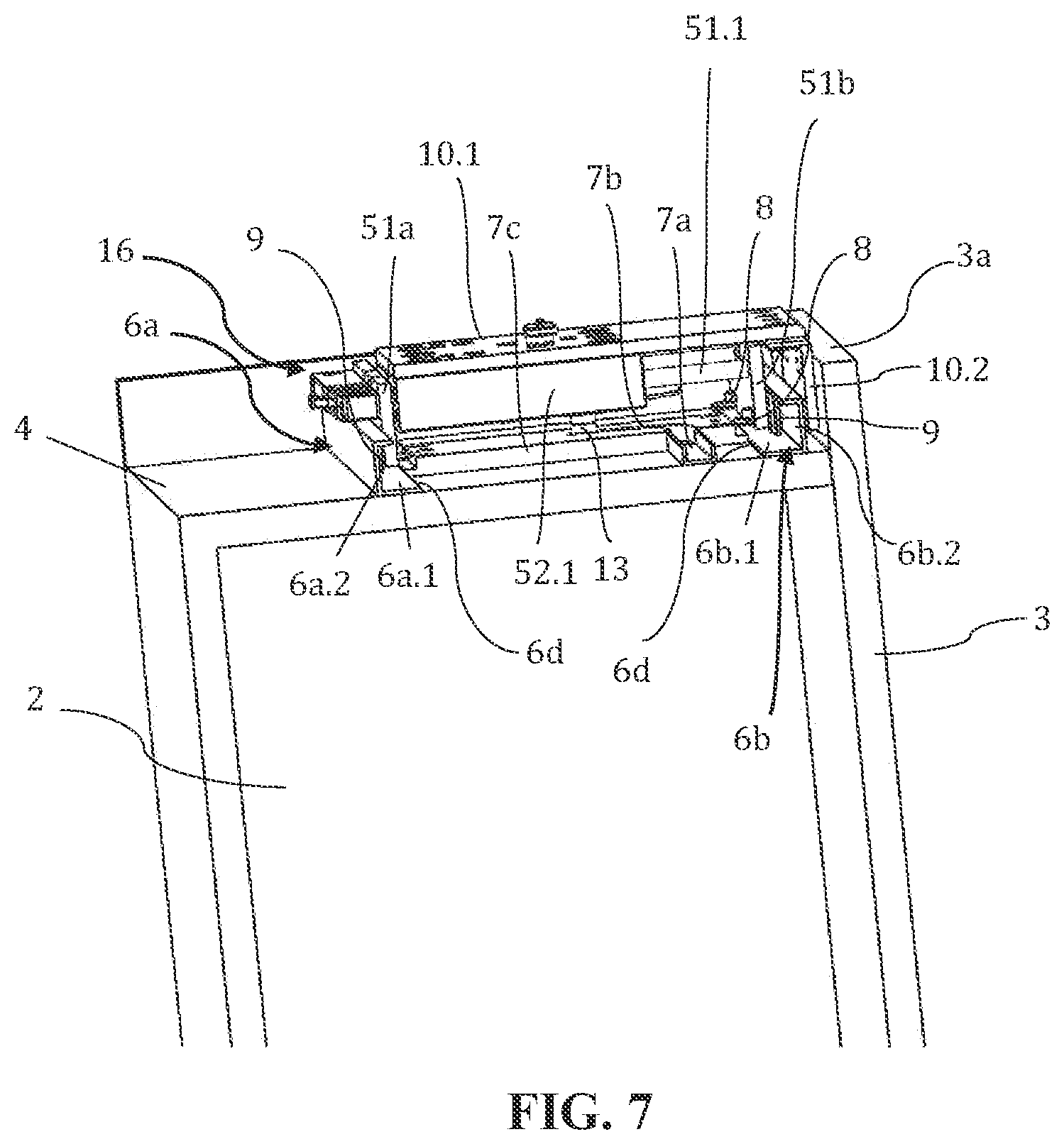 Patent US12158031 Figure 4 – Device for a sliding door