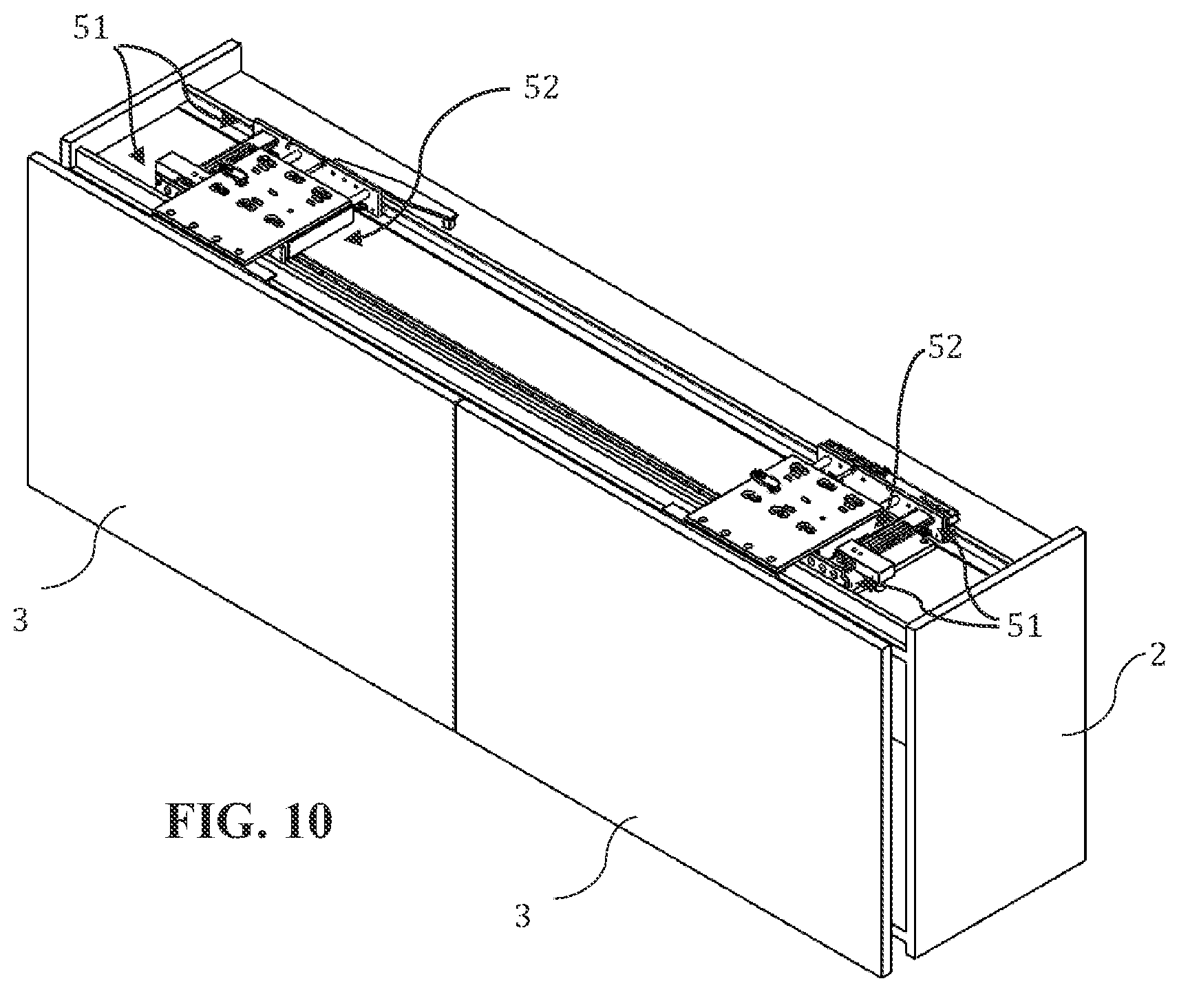 Patent US12158031 Figure 6 – Device for a sliding door