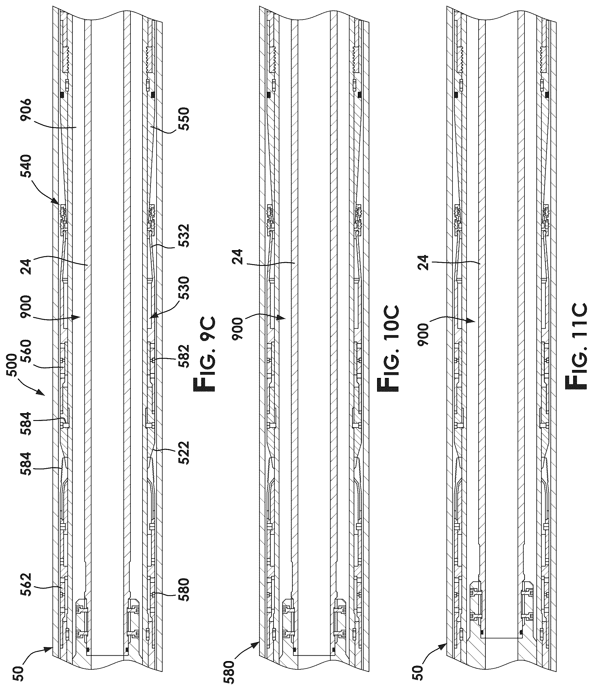 Patent US12158059 Figure 13 – Running tool for a liner string