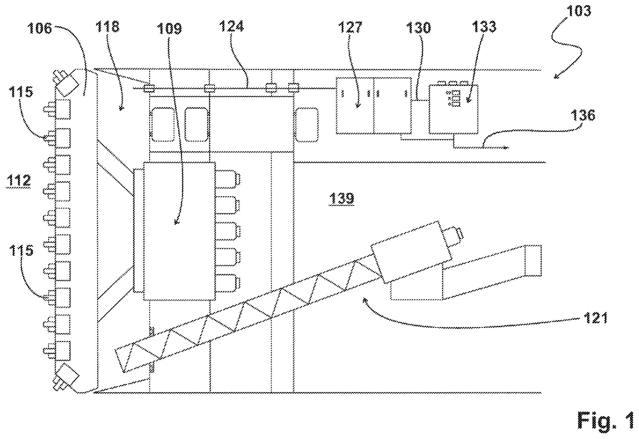 Patent US12158071 Figure 1 – Tunnel boring machine having a device for detecting a content of critical gas