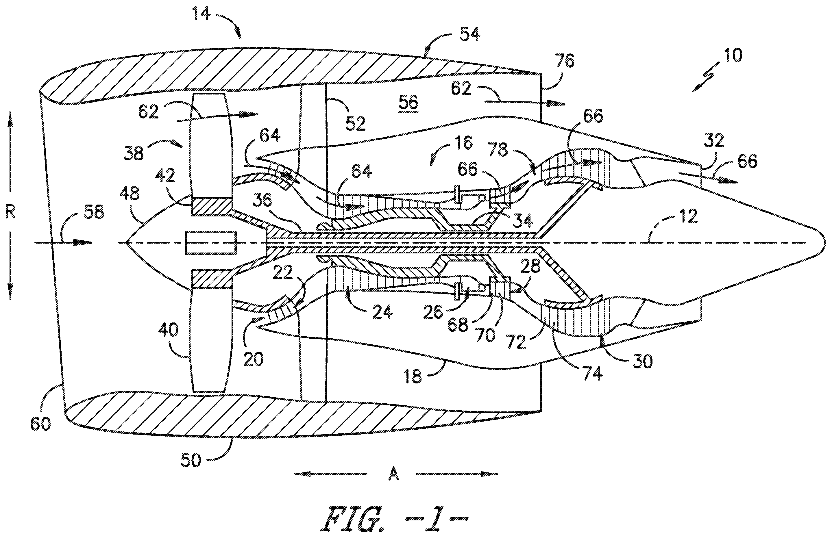 Patent US12158087 Figure 1 – Fairing assembly