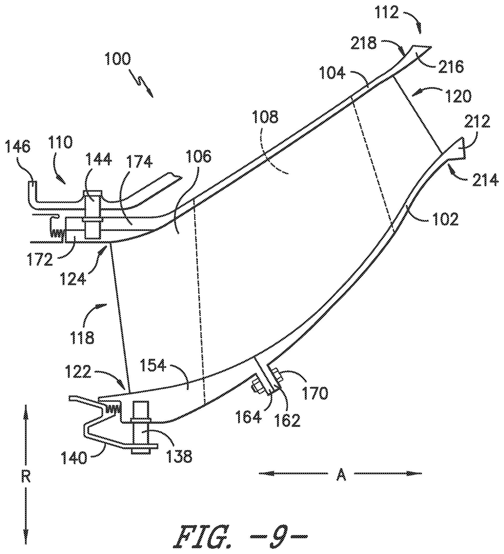 Patent US12158087 Figure 11 – Fairing assembly