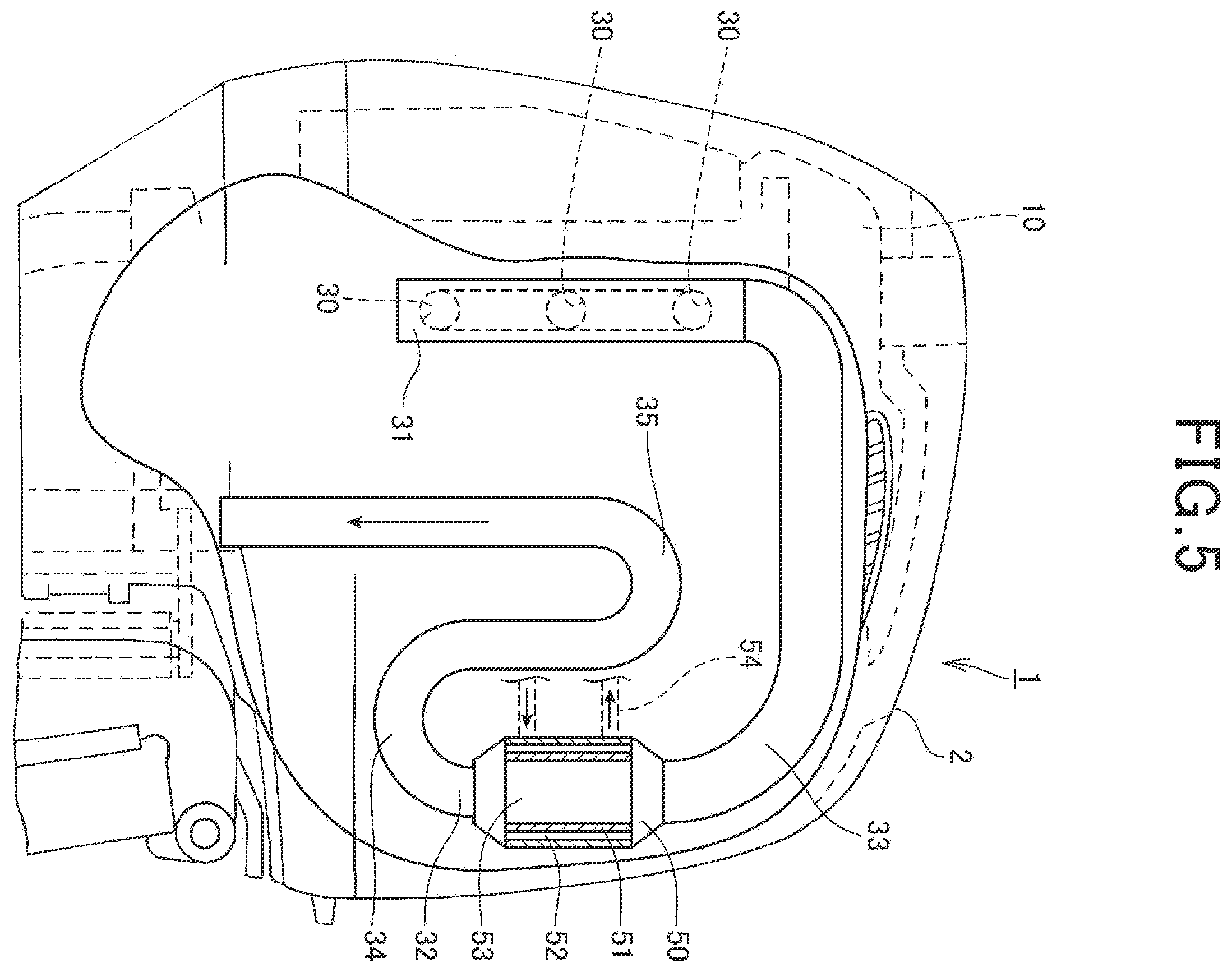 Patent US12158091 Figure 5 – V-type engine, outboard motor, and watercraft