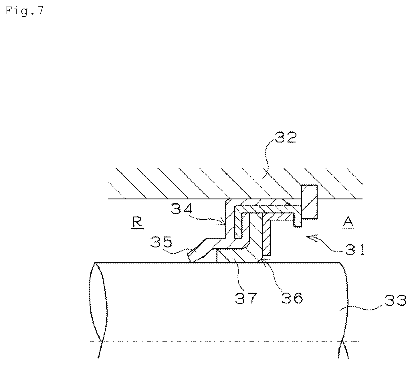 Patent US12158209 Figure 7 – Shaft seal