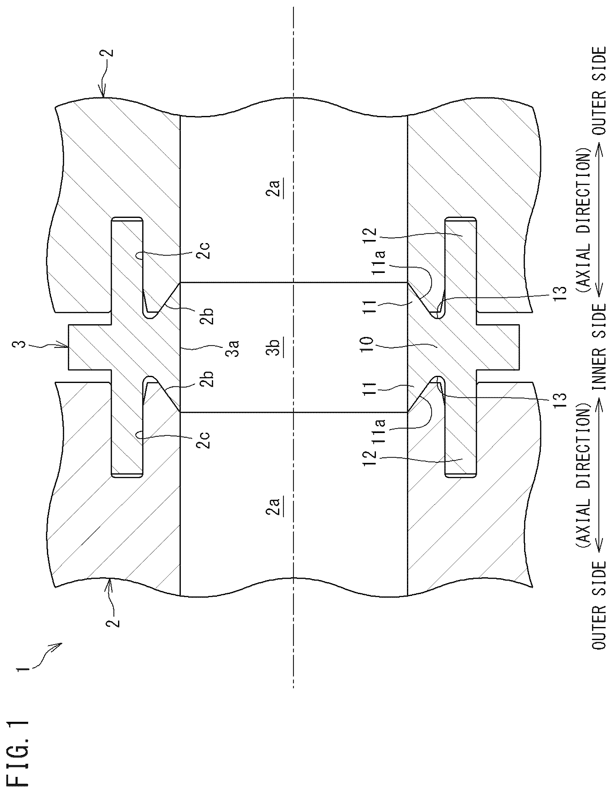 Patent US12158222 Figure 1 – Gasket and flow passage joint structure