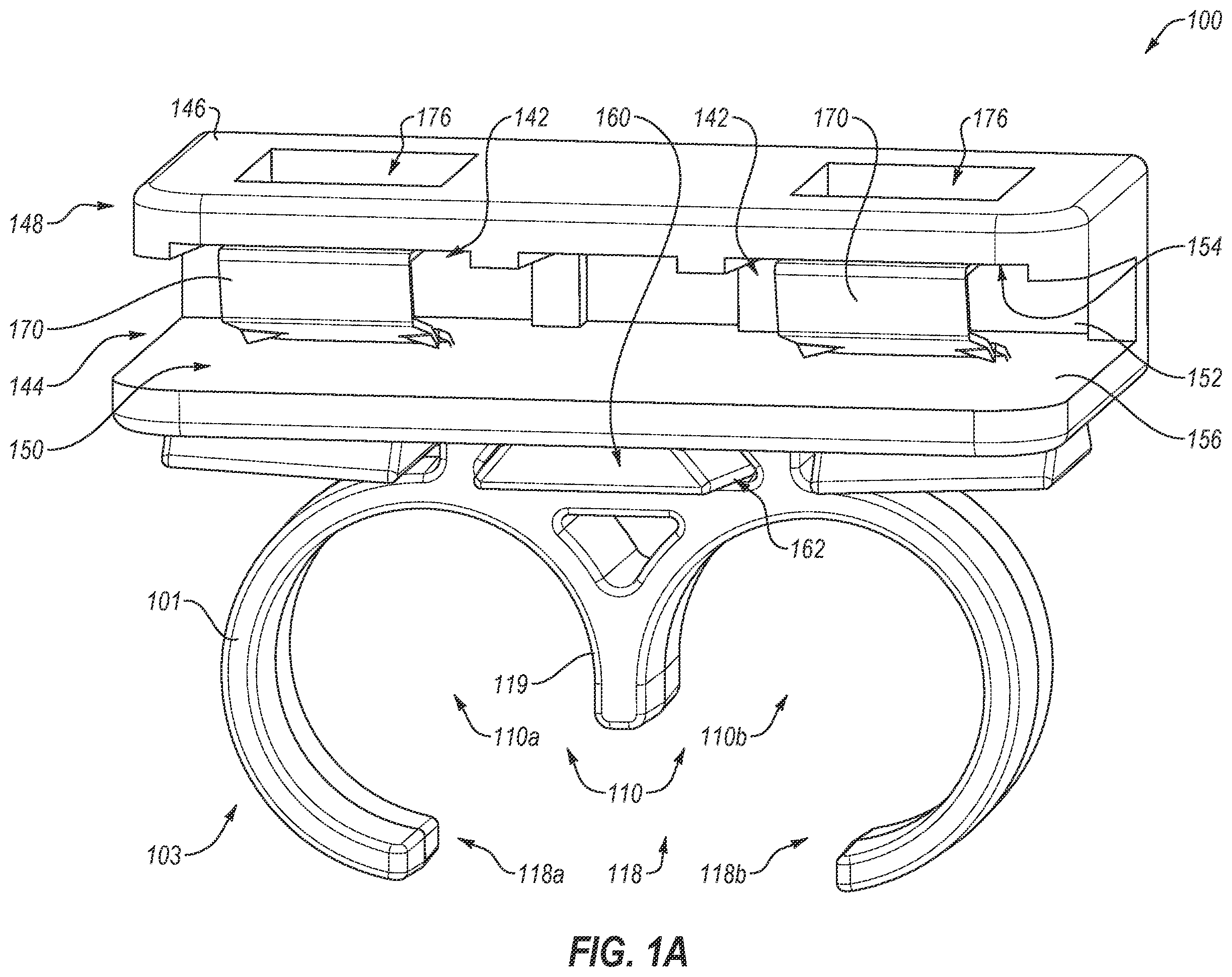 Patent US12158229 Figure 1 – Photovoltaic wire management clip