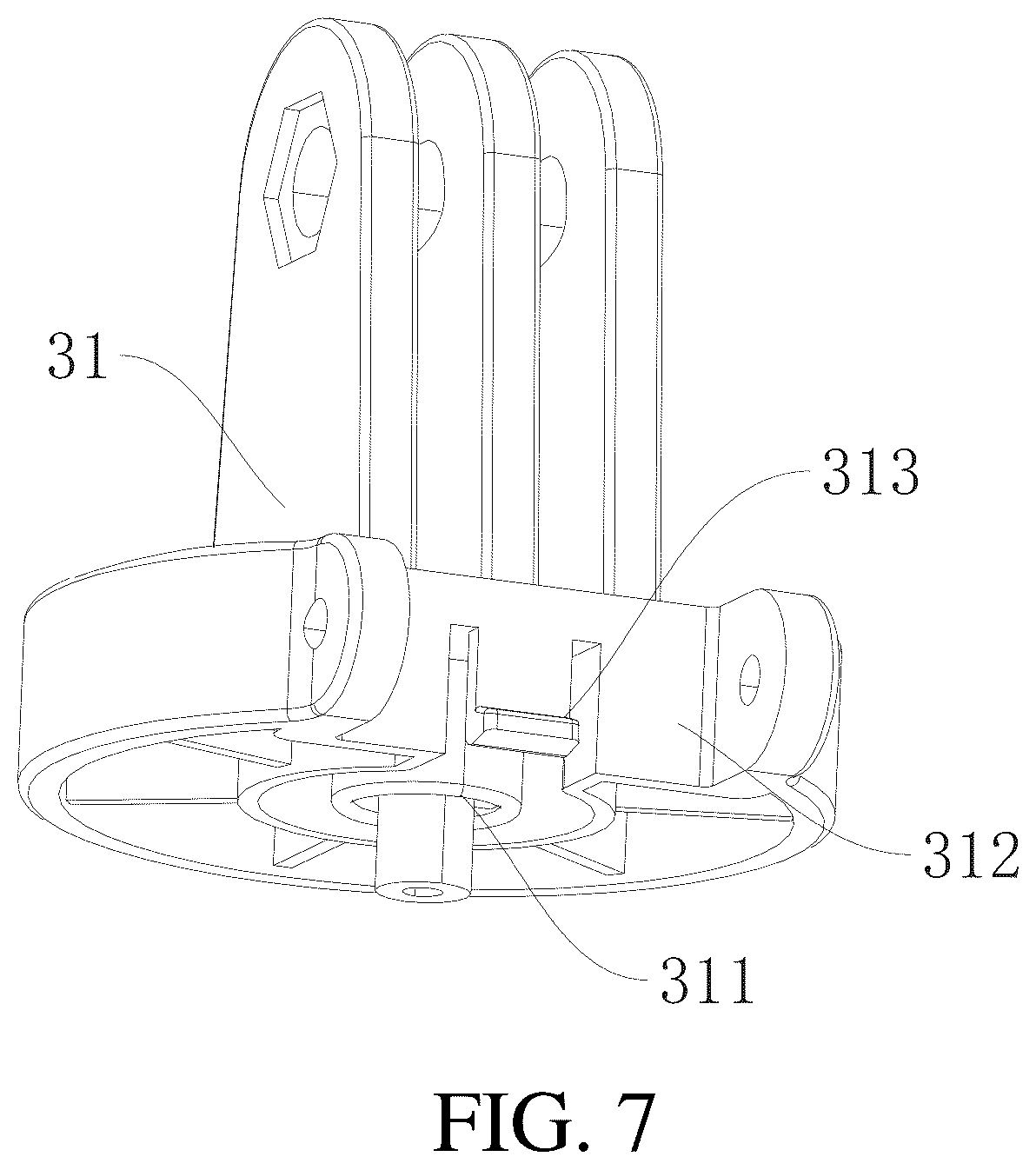Patent US12158234 Figure 6 – Shooting bracket