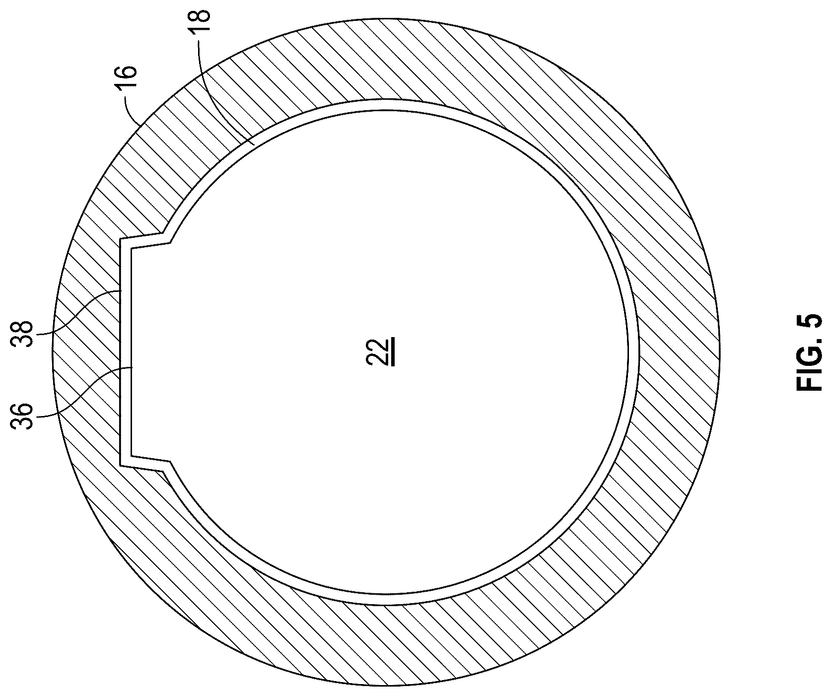 Patent US12158249 Figure 5 – Flashlight with rechargeable battery assembly