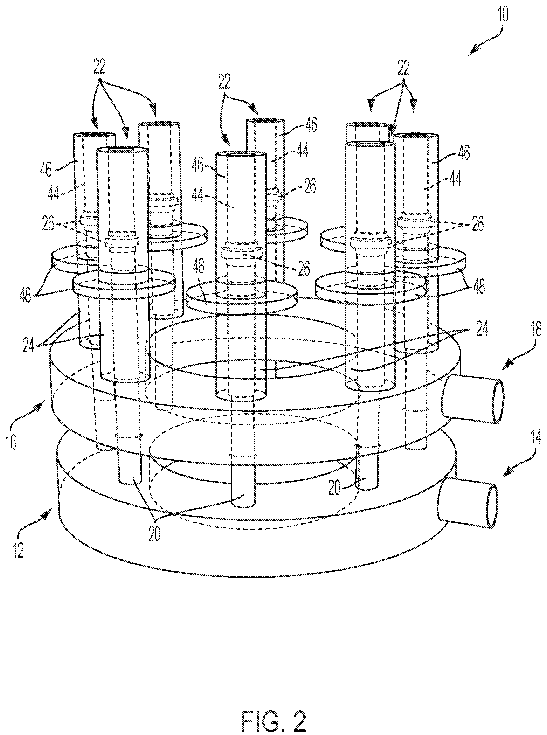 Patent US12158265 Figure 2 – Burners for use in producing synthesis gas