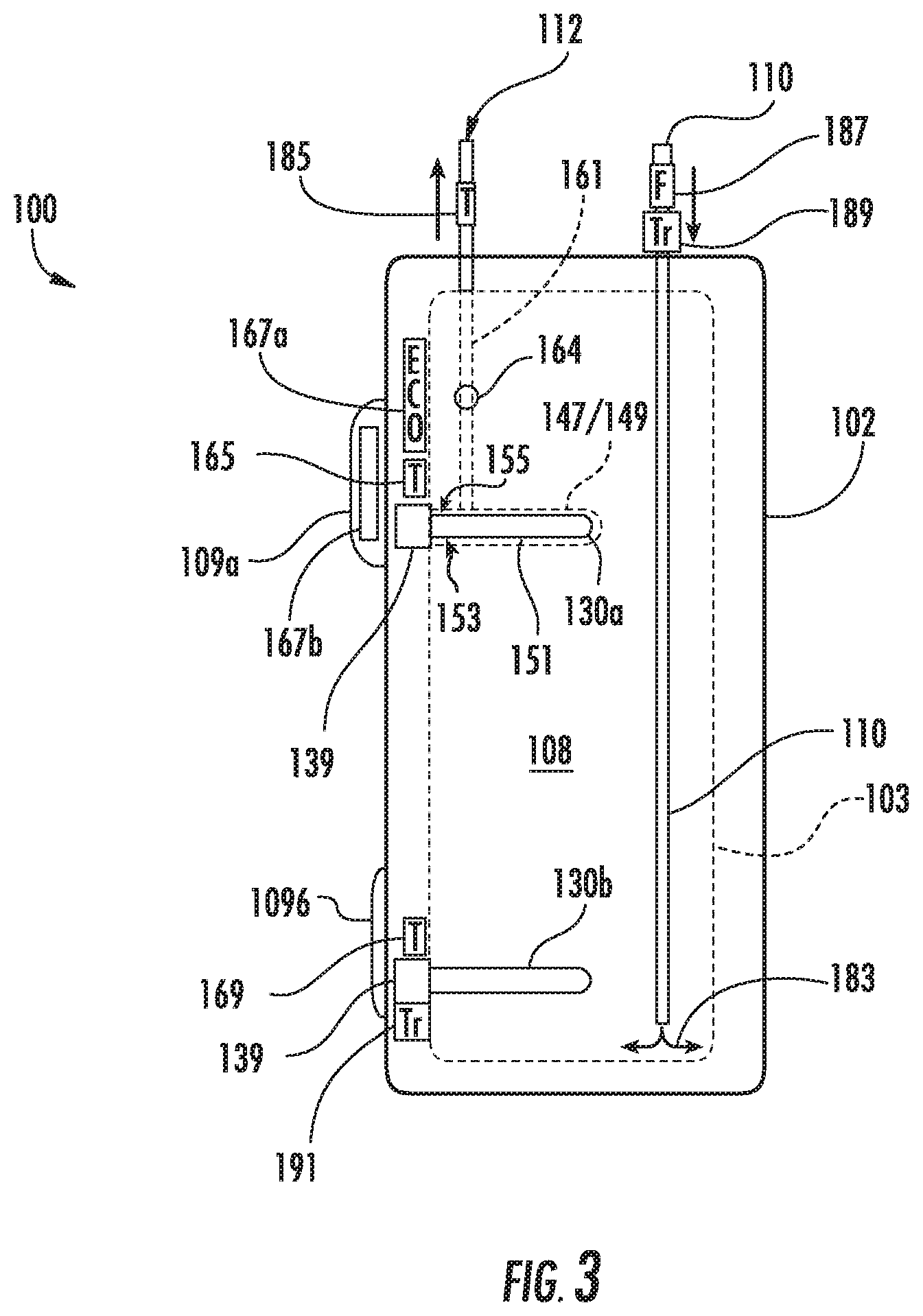 Patent US12158287 Figure 3 – Electric water heater having internal heat concentrator