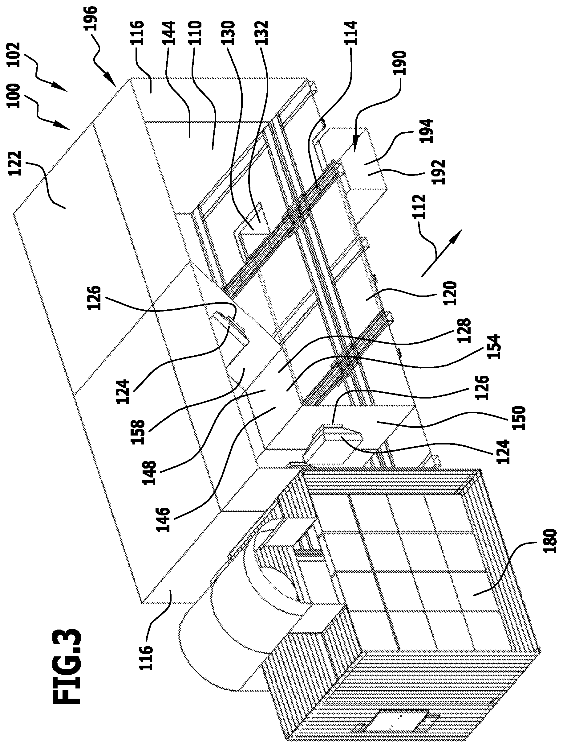 Patent US12158304 Figure 3 – Treatment installation and method for treating workpieces