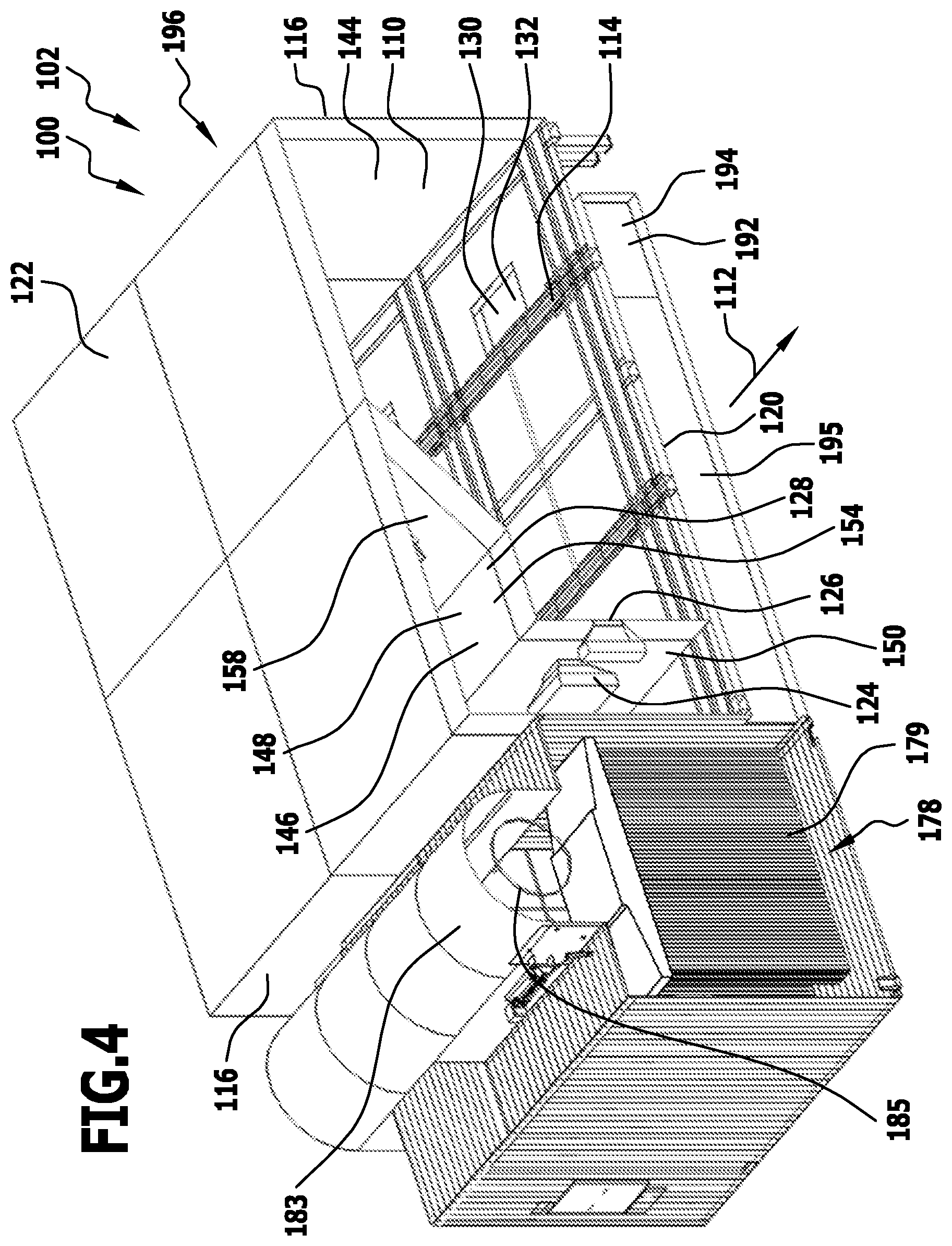 Patent US12158304 Figure 4 – Treatment installation and method for treating workpieces