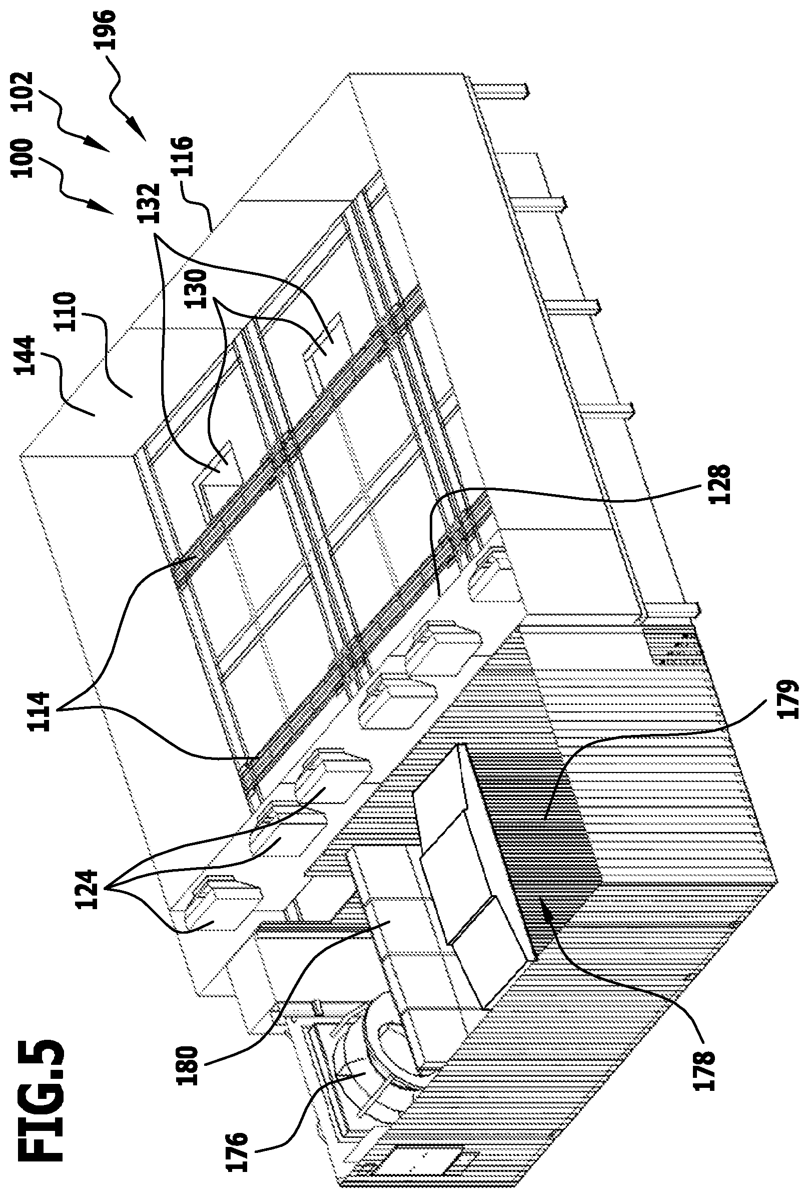 Patent US12158304 Figure 5 – Treatment installation and method for treating workpieces