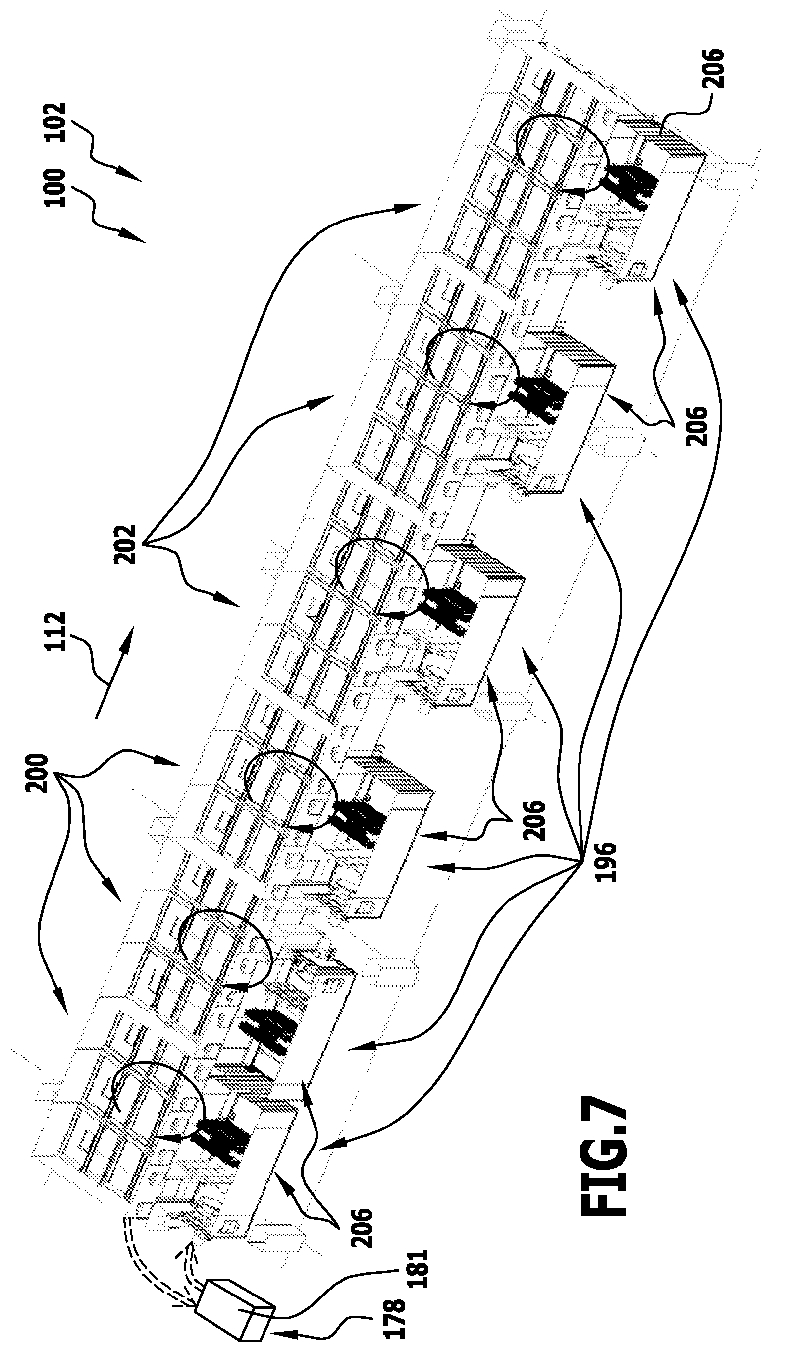 Patent US12158304 Figure 7 – Treatment installation and method for treating workpieces