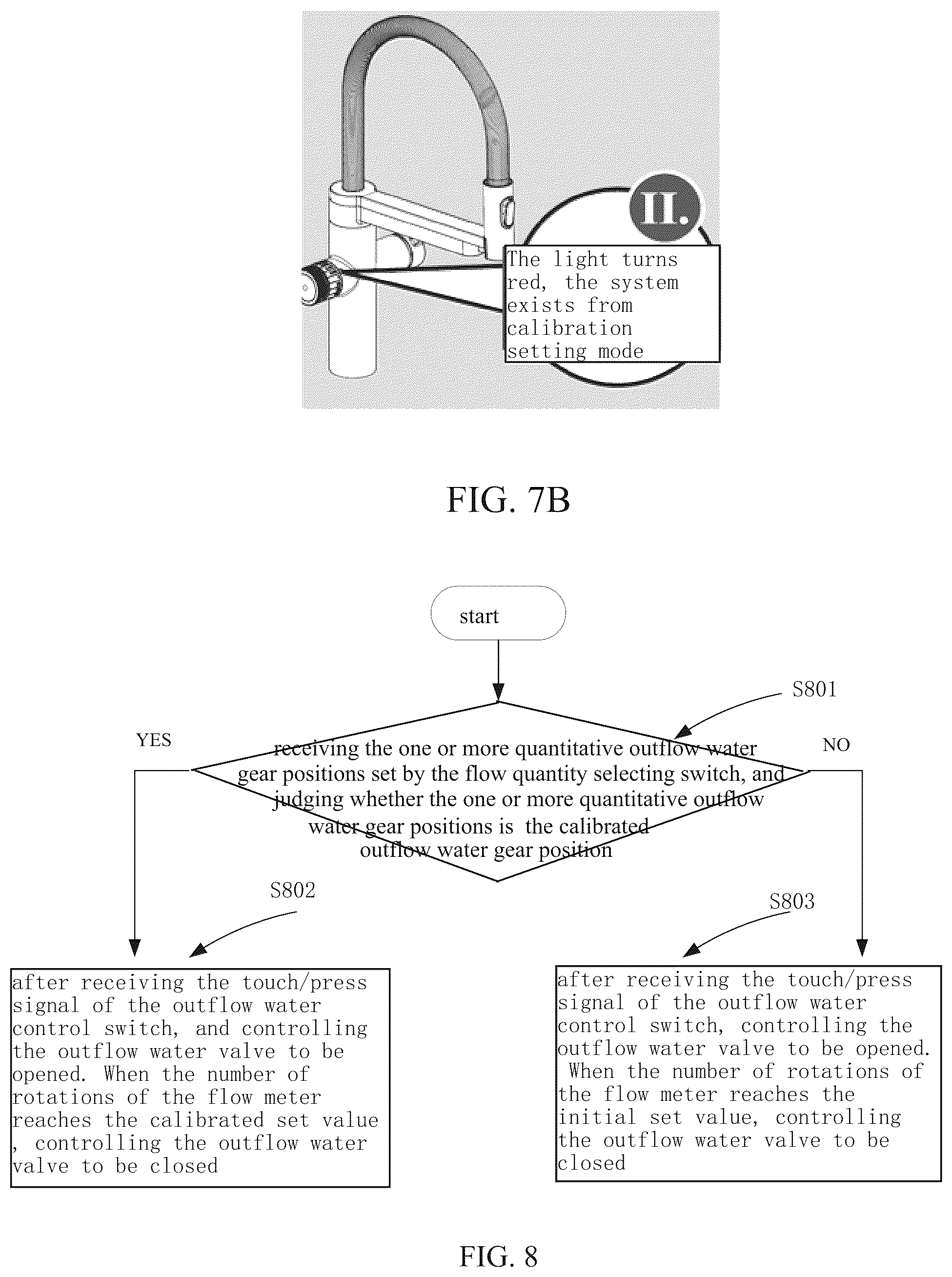 Patent US12158368 Figure 6 – Method for setting calibrated outflow water of quantitative outflow water faucet, method for processing outflow water, and faucet