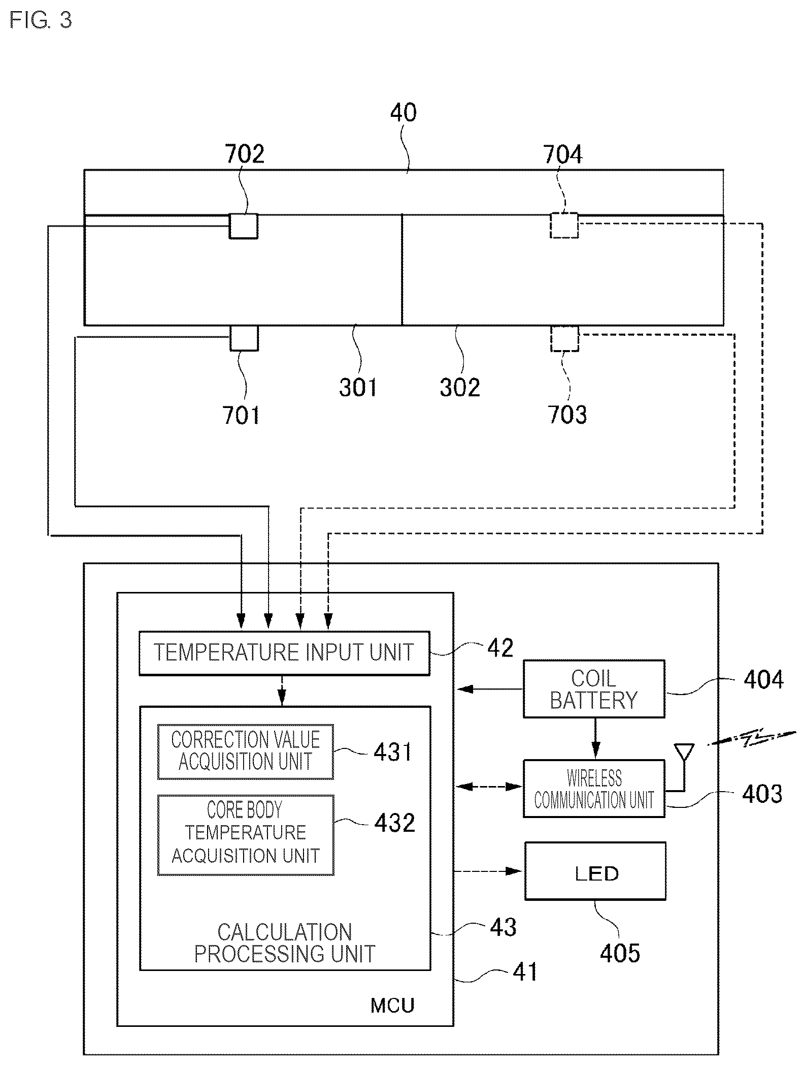 Patent US12158378 Figure 3 – Sticking-type core body thermometer