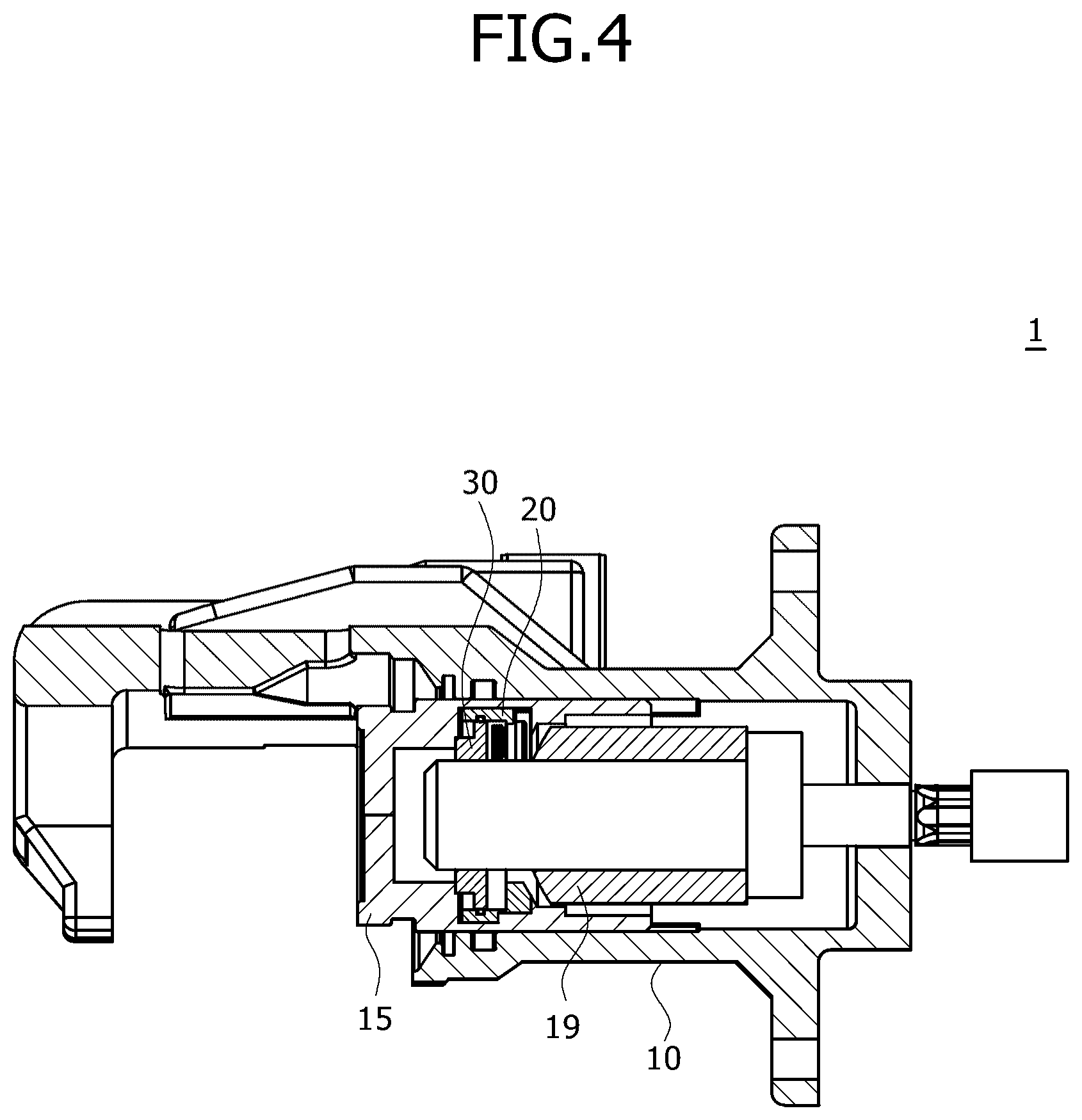 Patent US12158387 Figure 4 – Sensing device for electromechanical brake