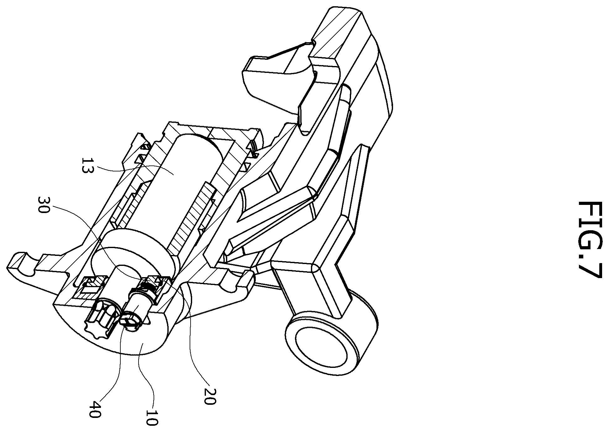 Patent US12158387 Figure 7 – Sensing device for electromechanical brake