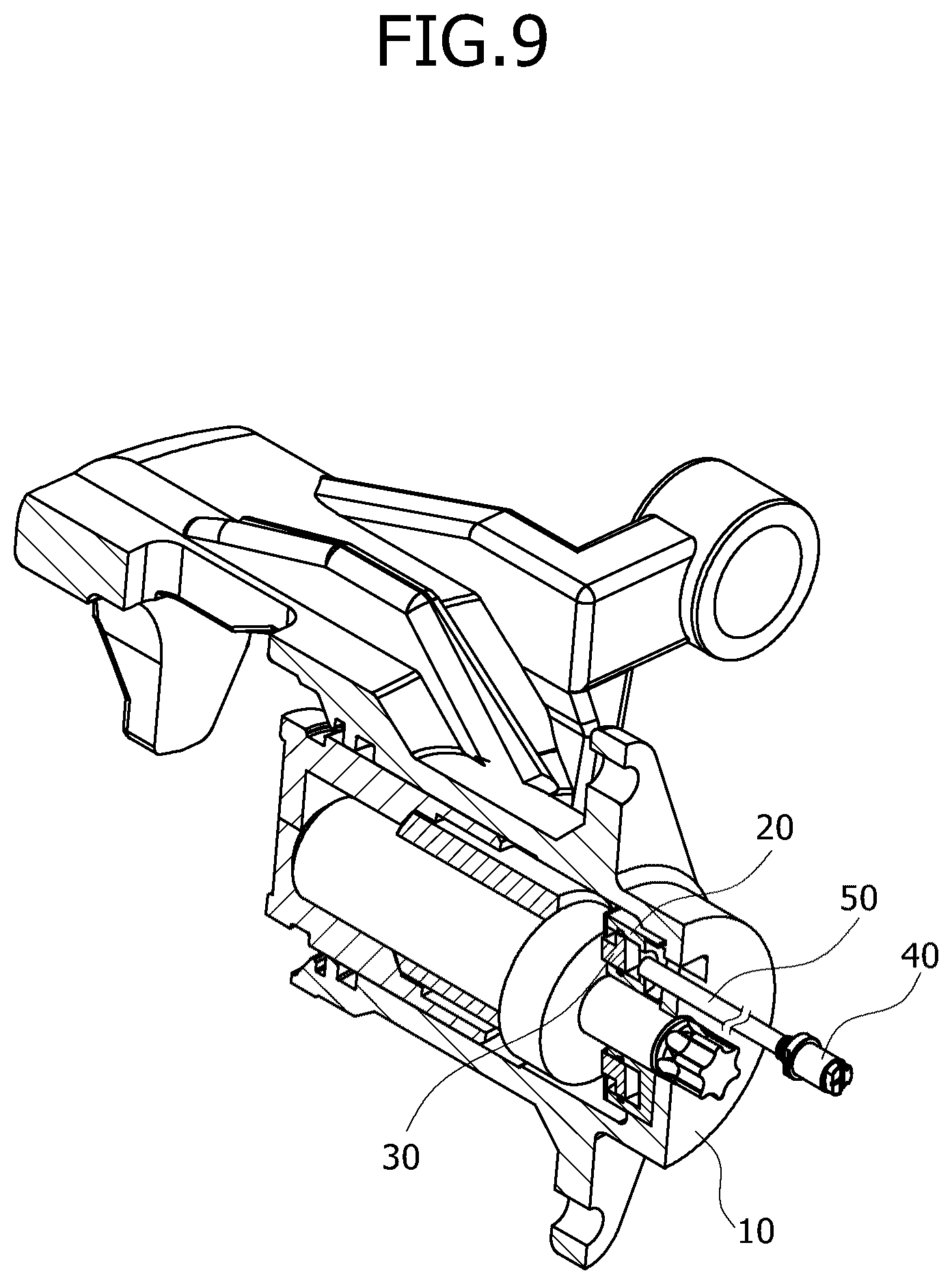 Patent US12158387 Figure 9 – Sensing device for electromechanical brake