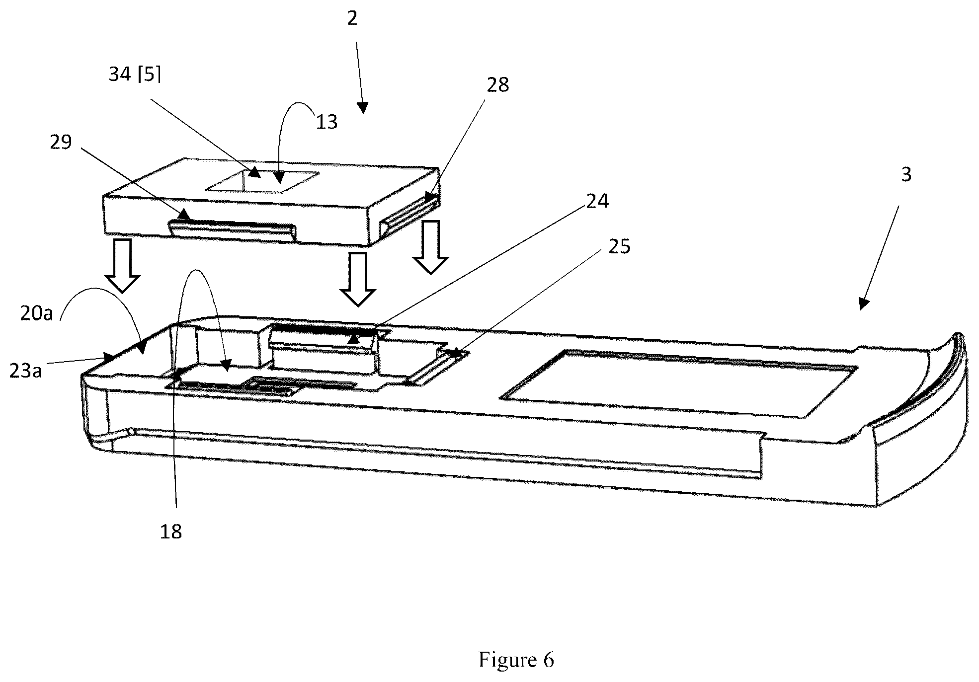 Patent US12158420 Figure 8 – Displaceable receptacle for test sample