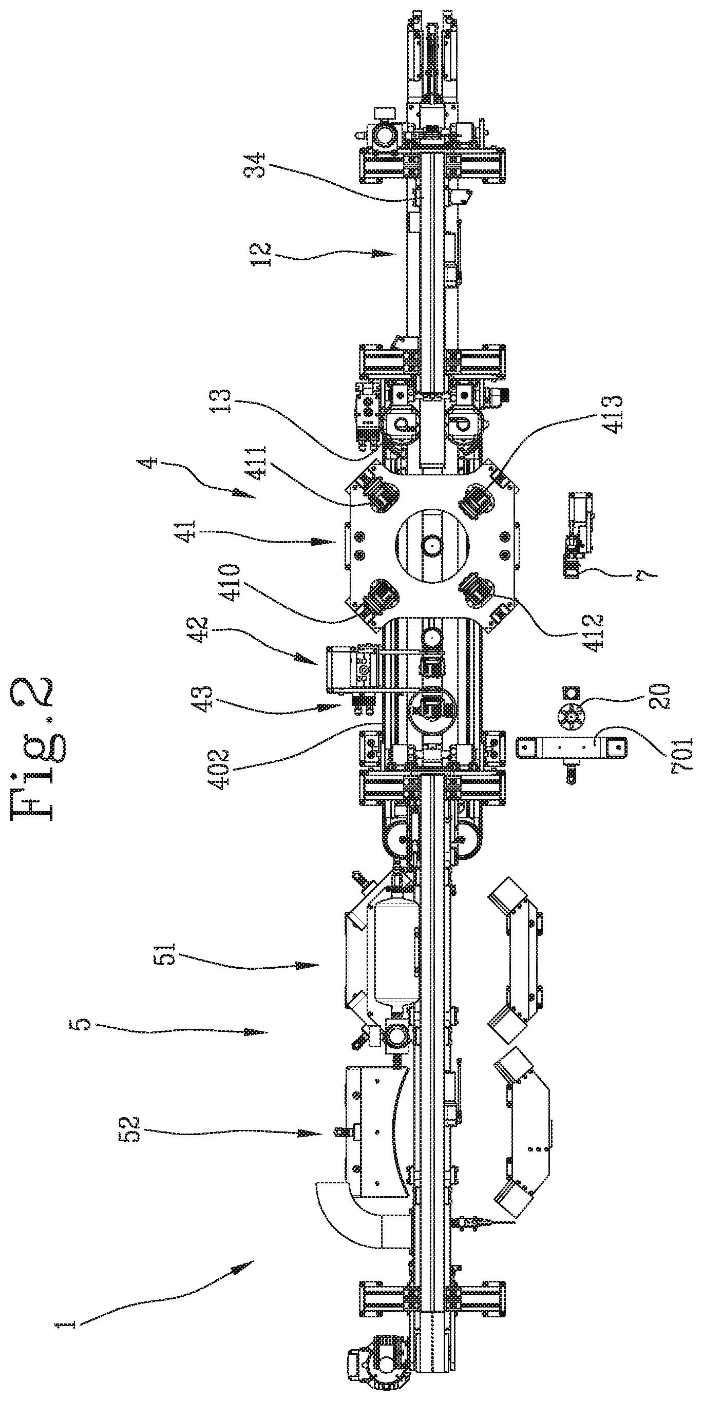 Patent US12158433 Figure 2 – Device for optical inspection of preforms