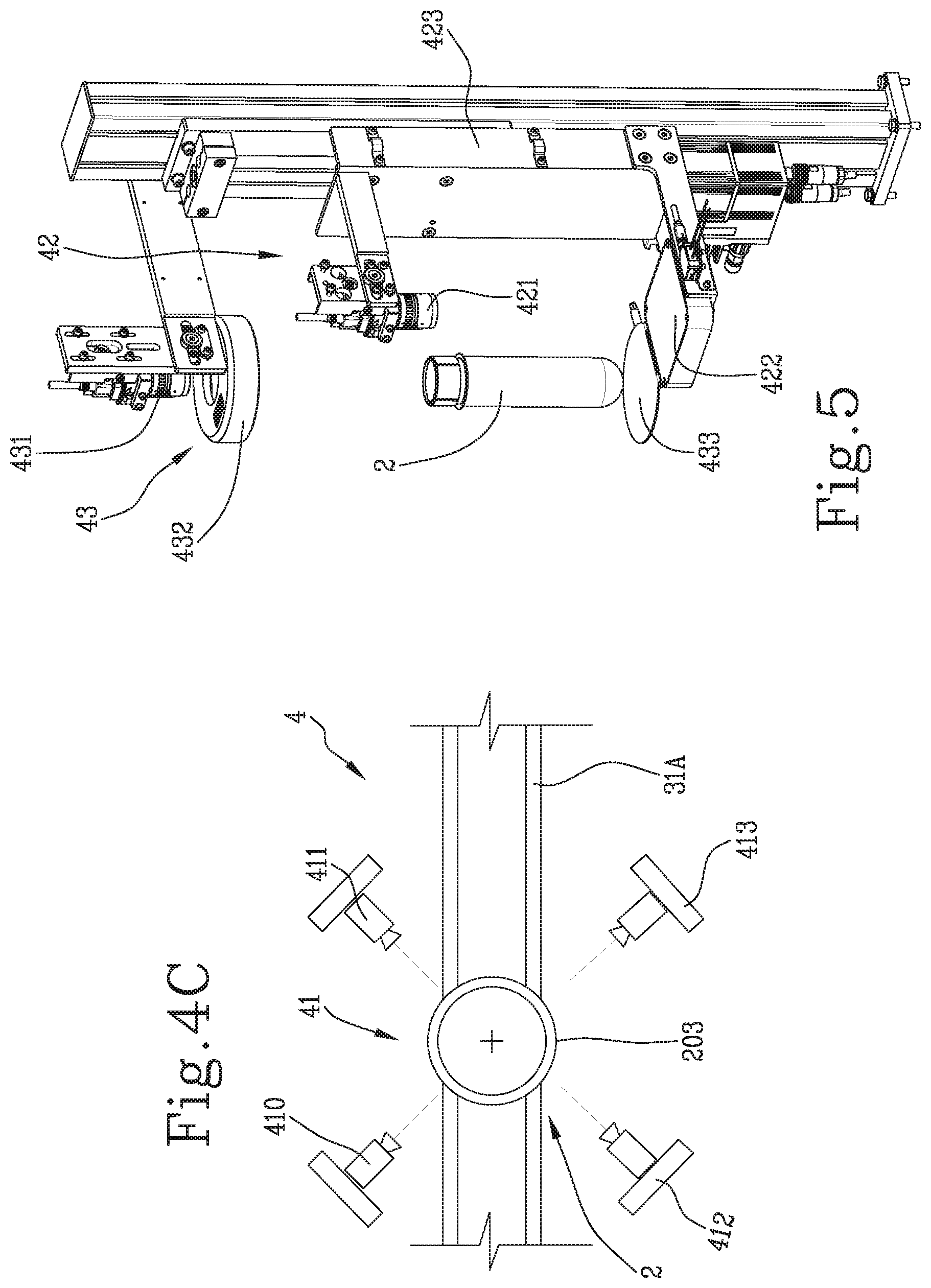 Patent US12158433 Figure 5 – Device for optical inspection of preforms